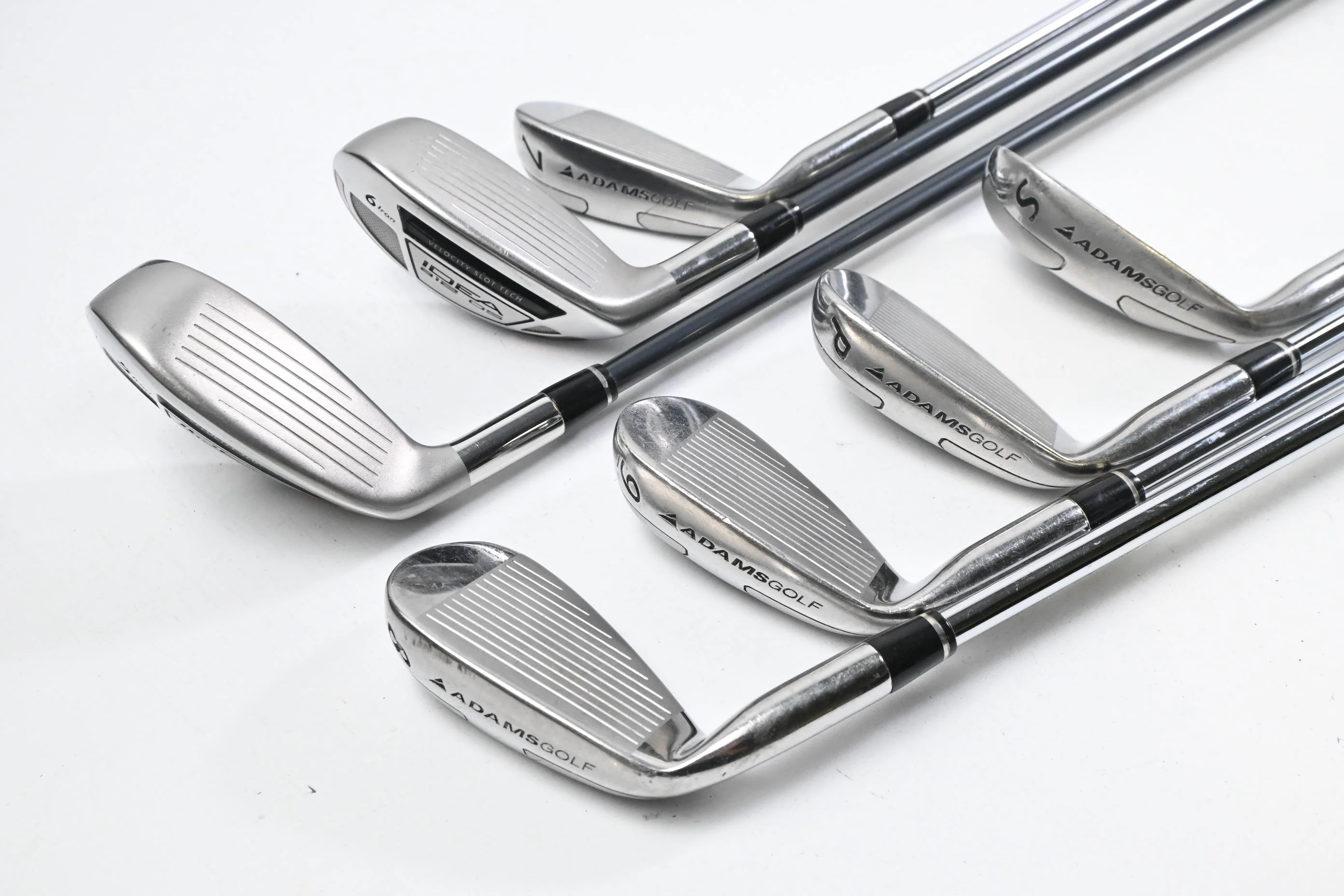 Adams Idea A12 OS Hybrid Combo Irons / 5-6H+7-PW+SW / Regular Flex Shafts - Image 4