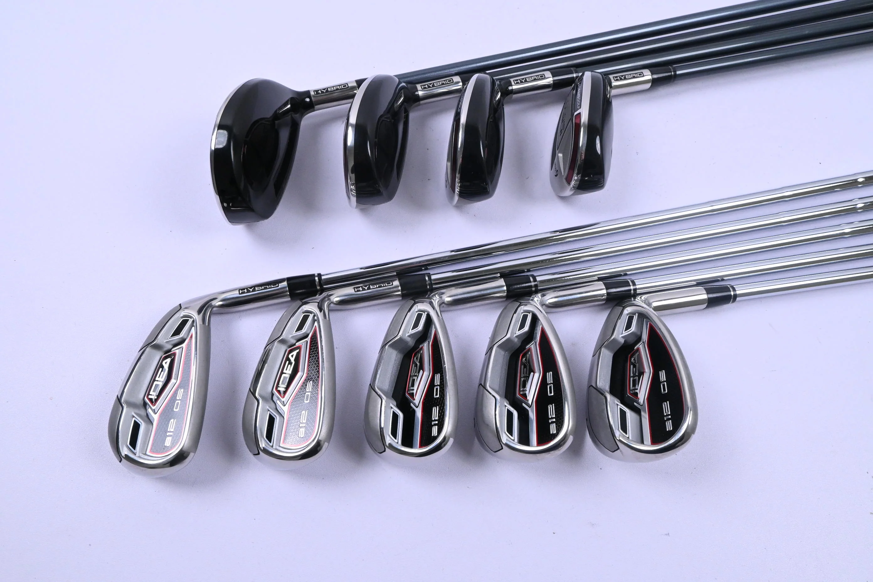 Adams Idea A12 OS Hybrid Combo Irons / 3-PW+SW / Regular Flex Idea A12 OS Shafts - Image 2