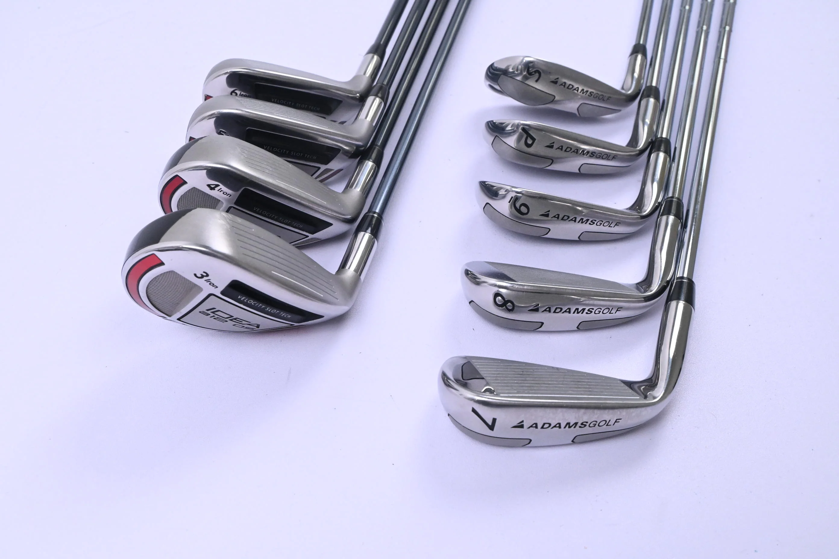 Adams Idea A12 OS Hybrid Combo Irons / 3-PW+SW / Regular Flex Idea A12 OS Shafts - Image 4