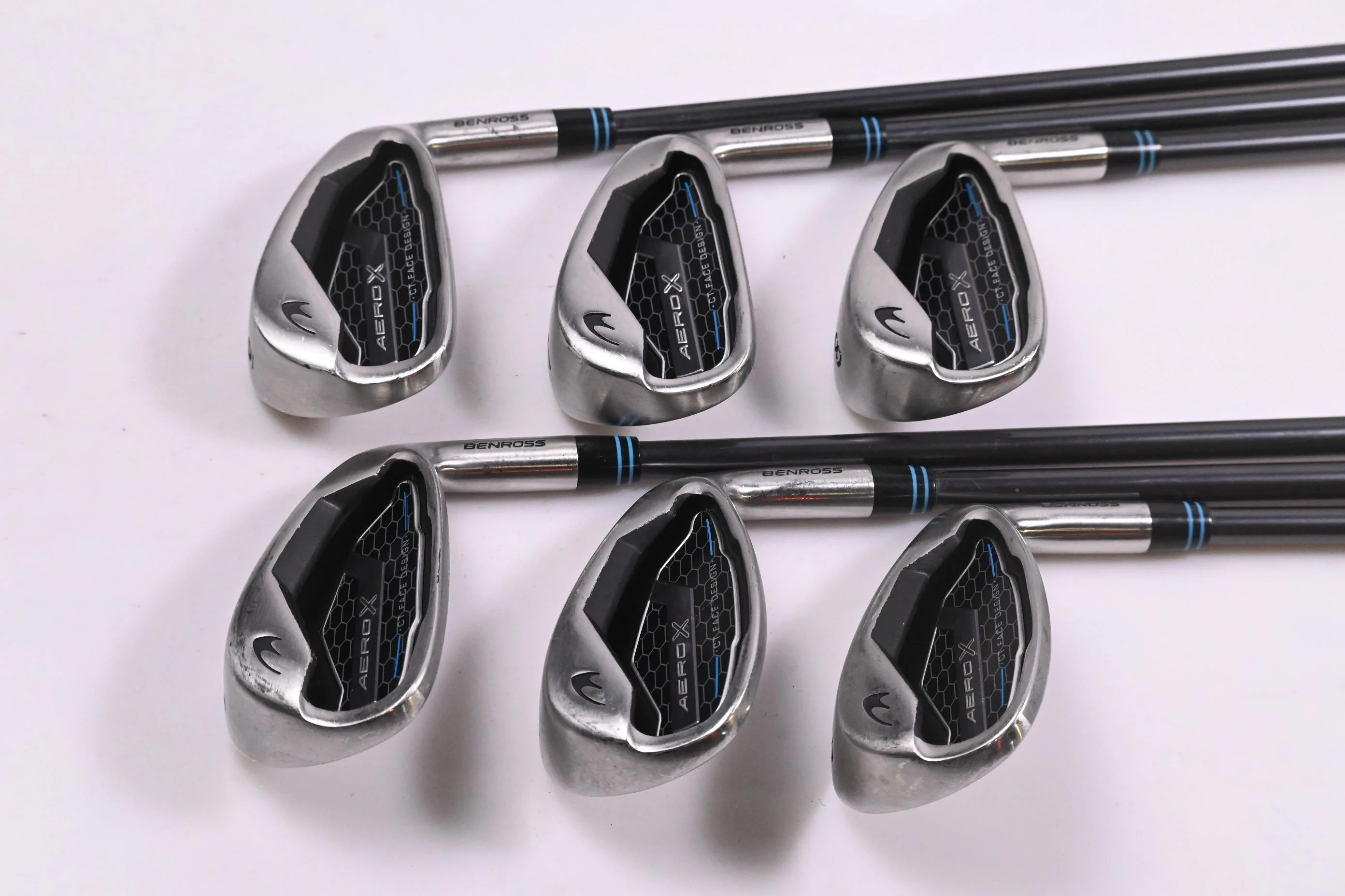 Benross Aero X Irons / 6-PW+SW / Regular Flex Fujikura Vista Pro 50 Shafts - Image 2