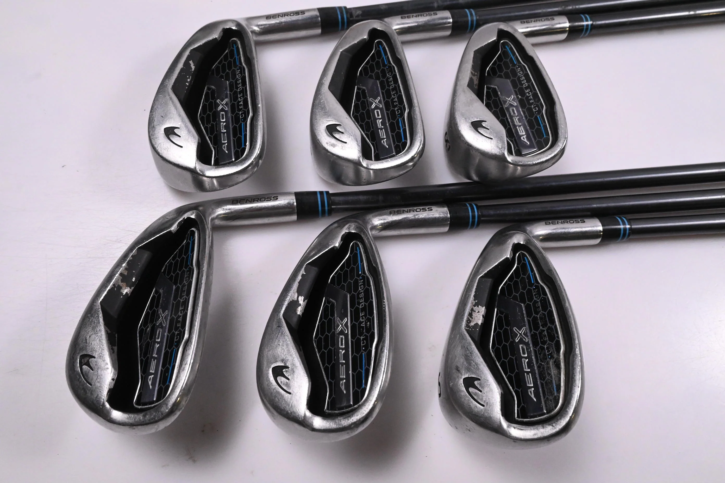 Benross Aero X Irons / 6-PW+SW / Senior Flex Fujikura Vista Pro 50 Shafts - Image 2