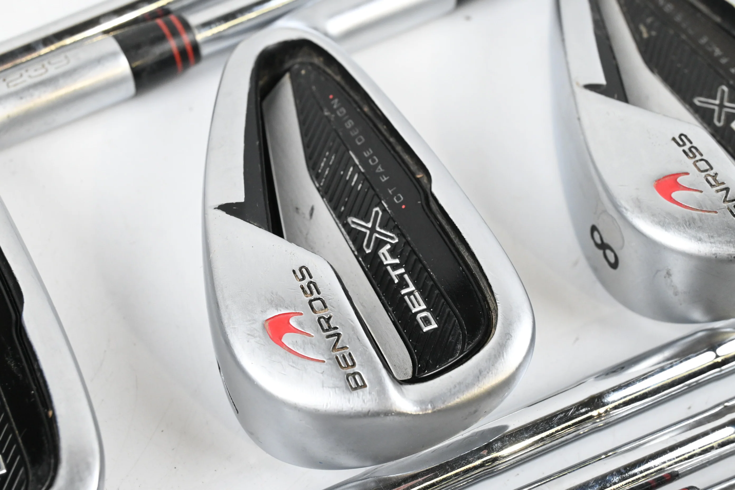 Benross Delta X Irons / 5-PW+GW+SW / Stiff Flex KBS Tour 105 Shafts