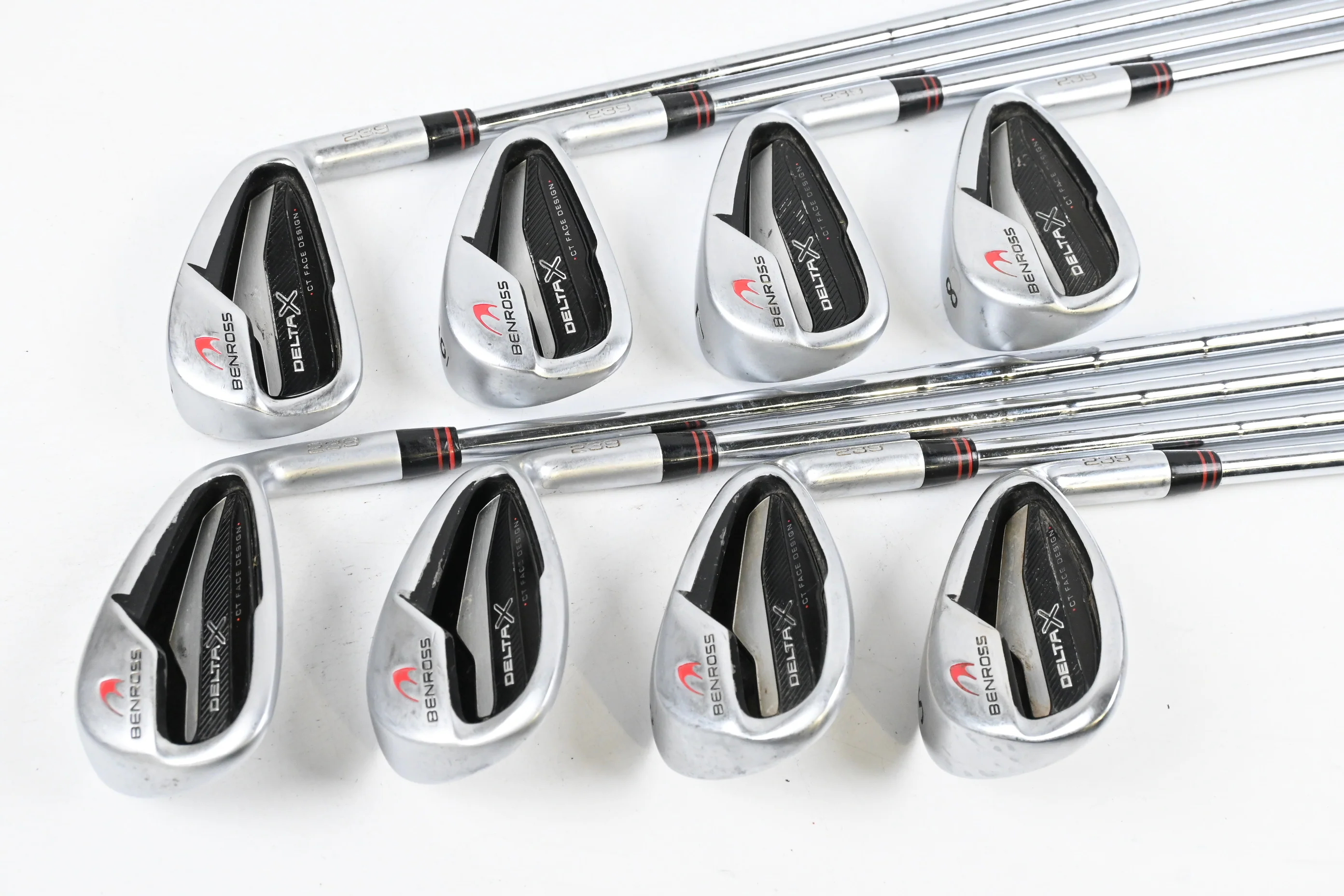 Benross Delta X Irons / 5-PW+GW+SW / Stiff Flex KBS Tour 105 Shafts - Image 2