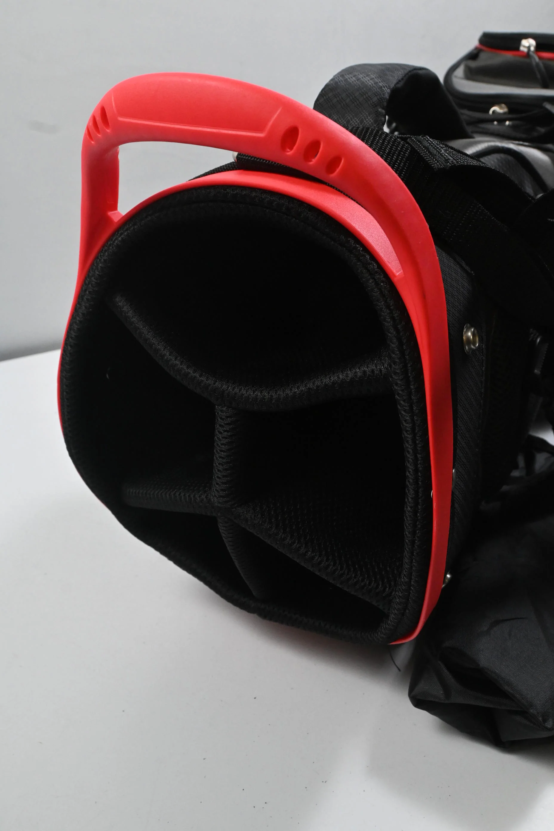 Benross Stand Bag / 5-Way Divider / Black, Grey & Red - Image 5