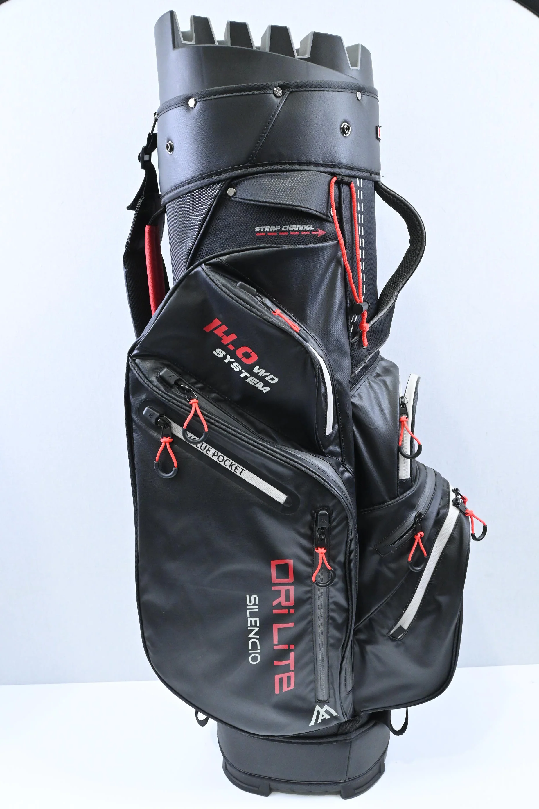 Big Max Dri Lite Silenco Cart Bag / 11-Way / Black, Red