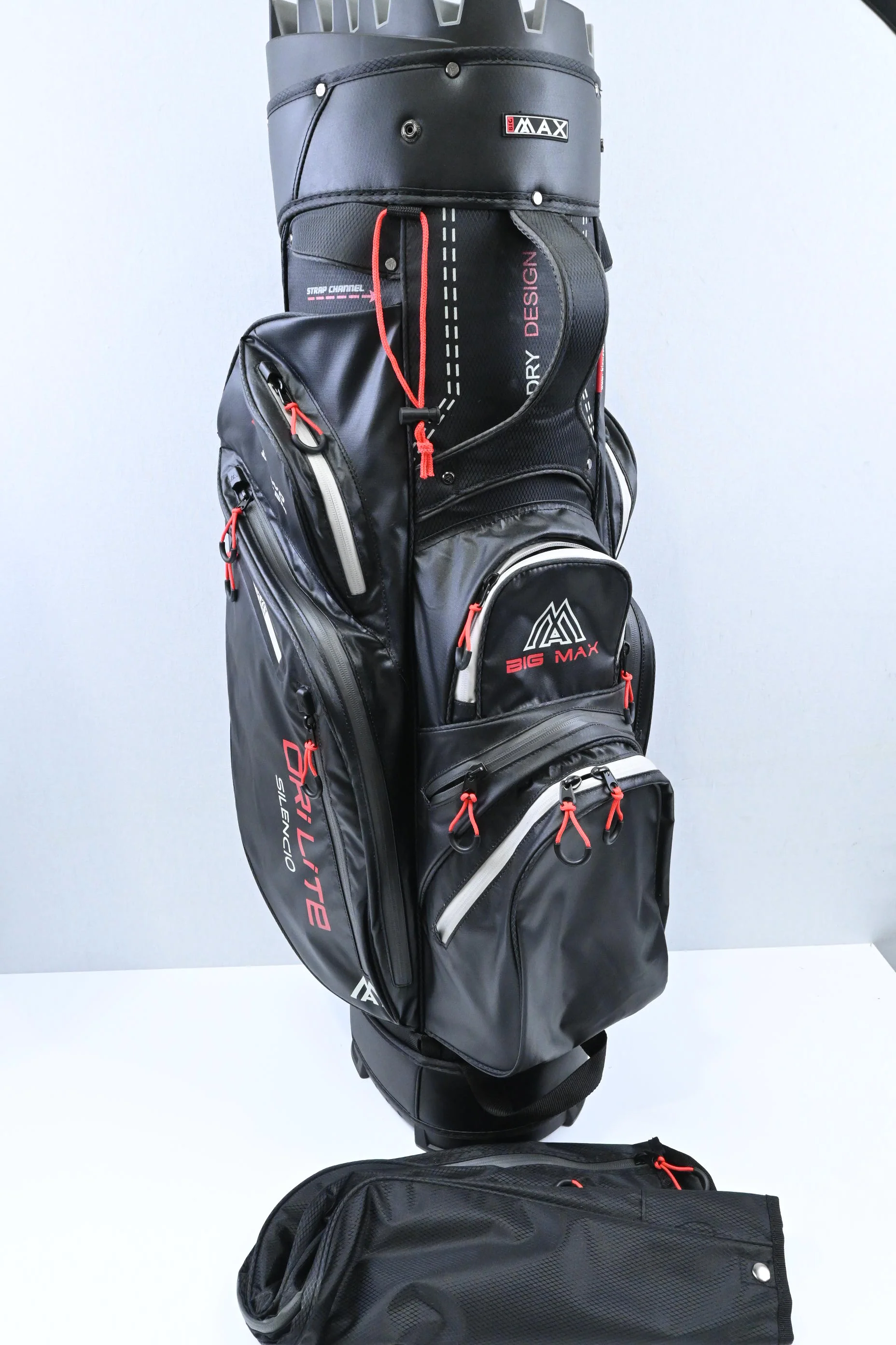Big Max Dri Lite Silenco Cart Bag / 11-Way / Black, Red - Image 2
