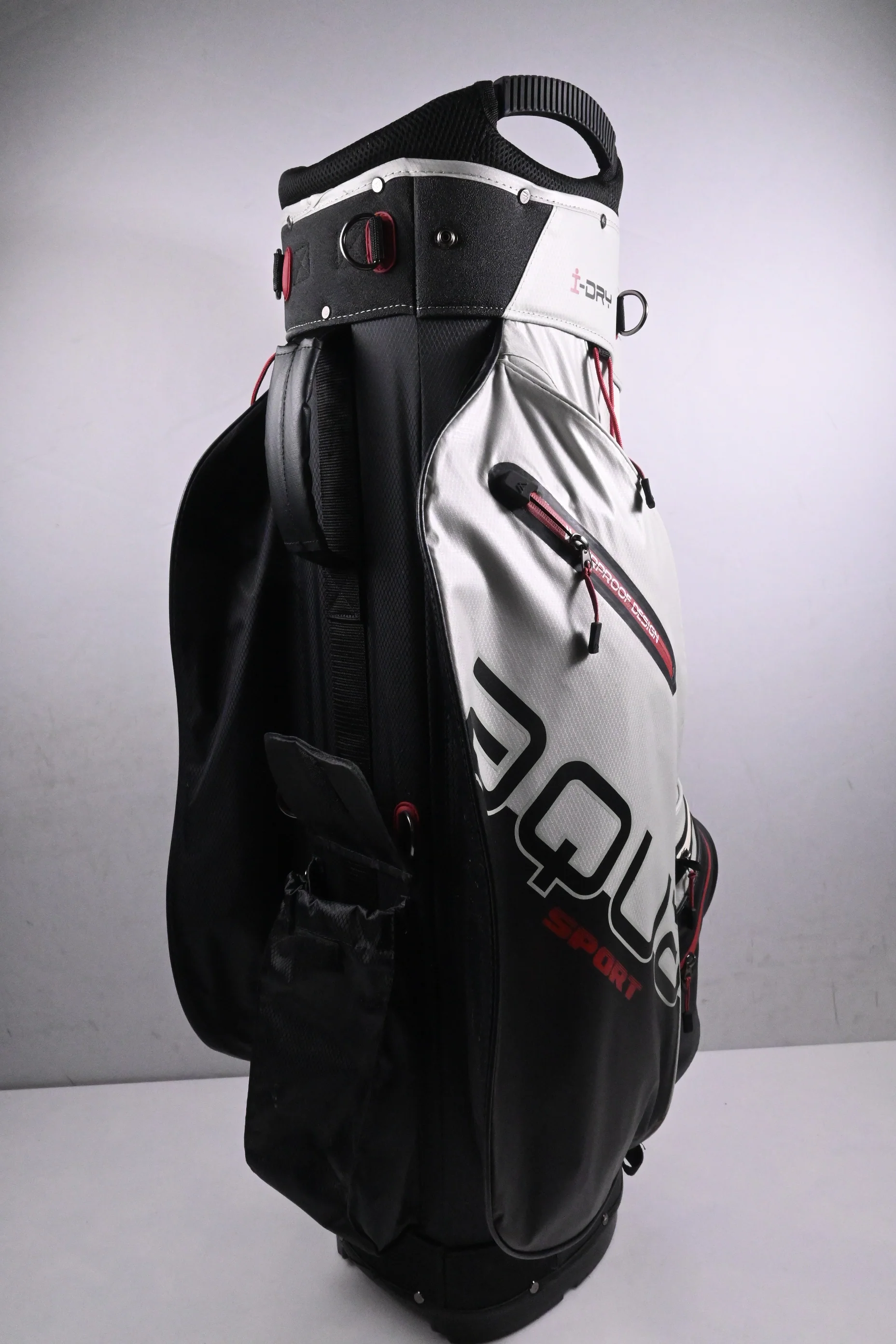 Big Max Aqua i-Dry Cart Bag / 15-Way Divider / White, Black - Image 2