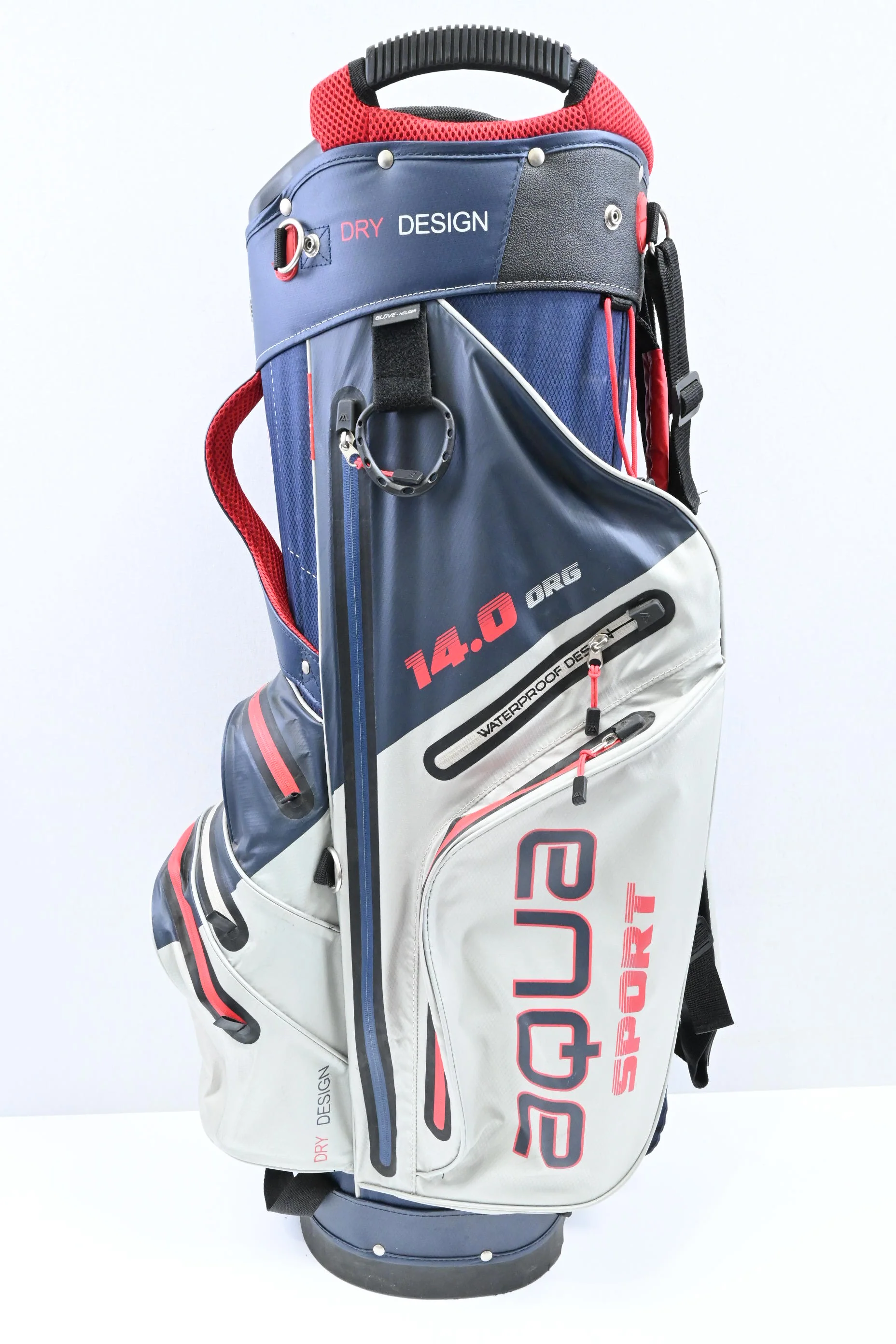 Big Max Aqua Sport 14.0 Cart Bag / 15-Way / Navy, Grey, Red