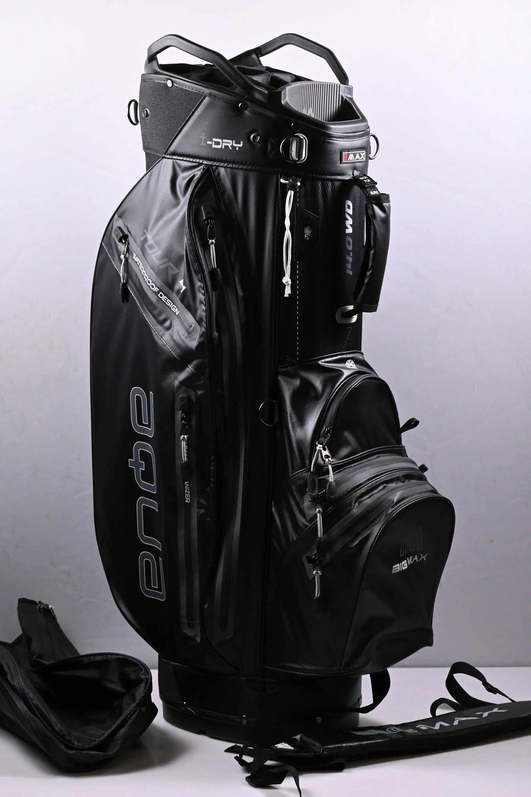 Big Max Tour 4 iDry Cart Bag / 14-Way Divider / Black - Image 3
