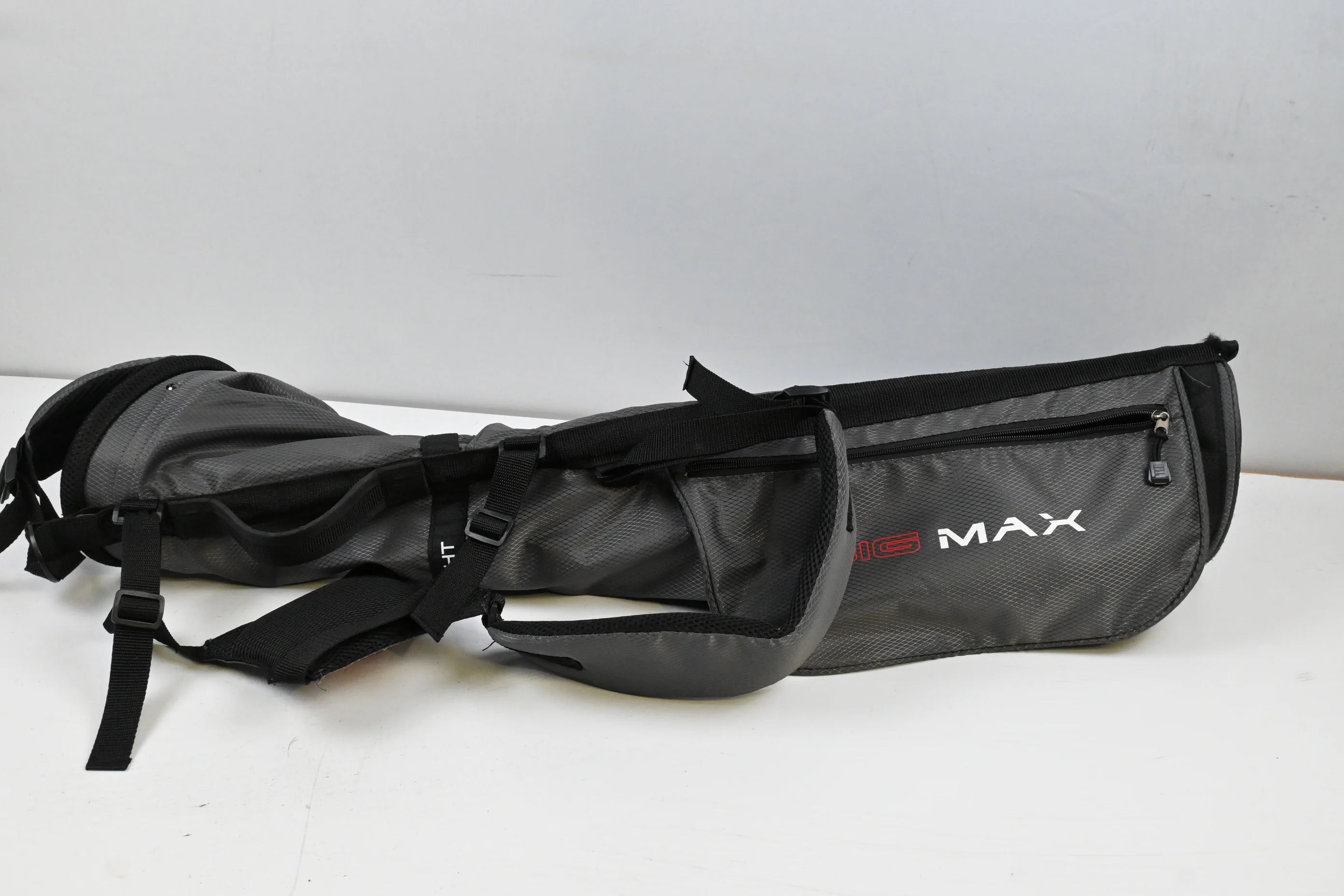 Big Max Stand Bag / 2-Way Divider / Grey, White, Red - Image 2