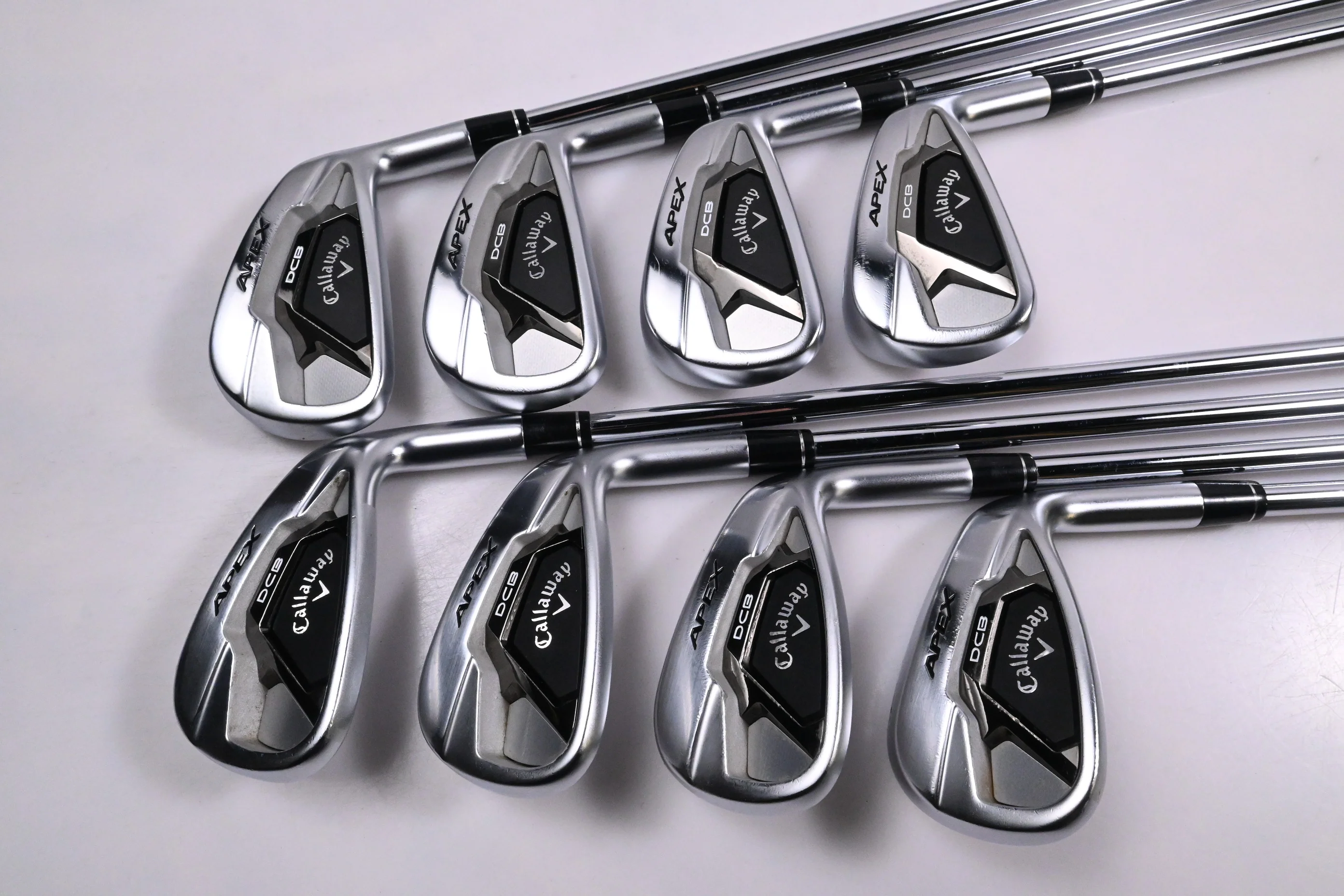 Callaway Apex DCB Irons / 4-PW+GW / Regular Flex Rifle Tour Flighted 105 Shafts - Image 2