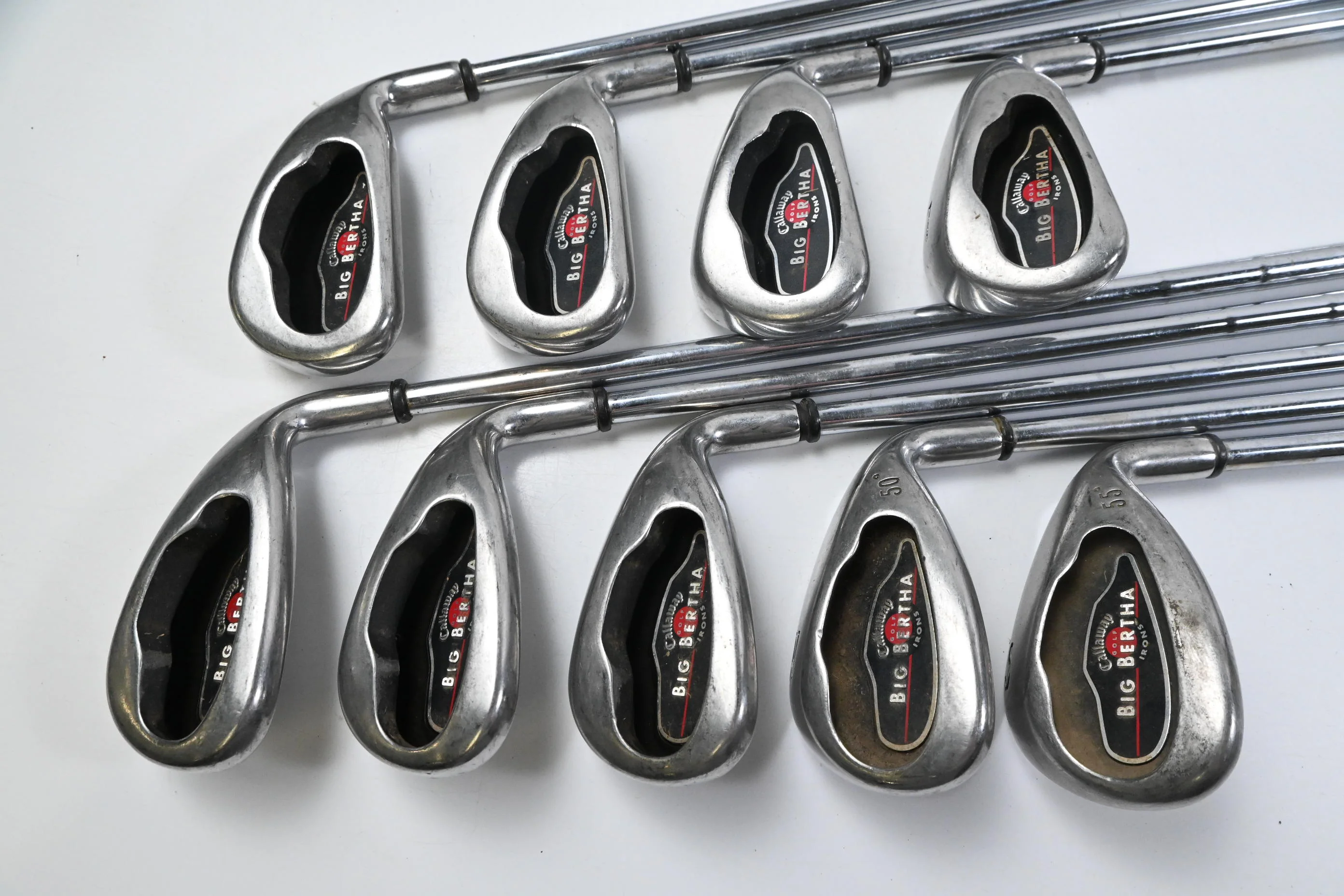 Callaway Big Bertha 2004 Irons / 4-PW+GW+SW / Uniflex Callaway Big Bertha Shafts - Image 2