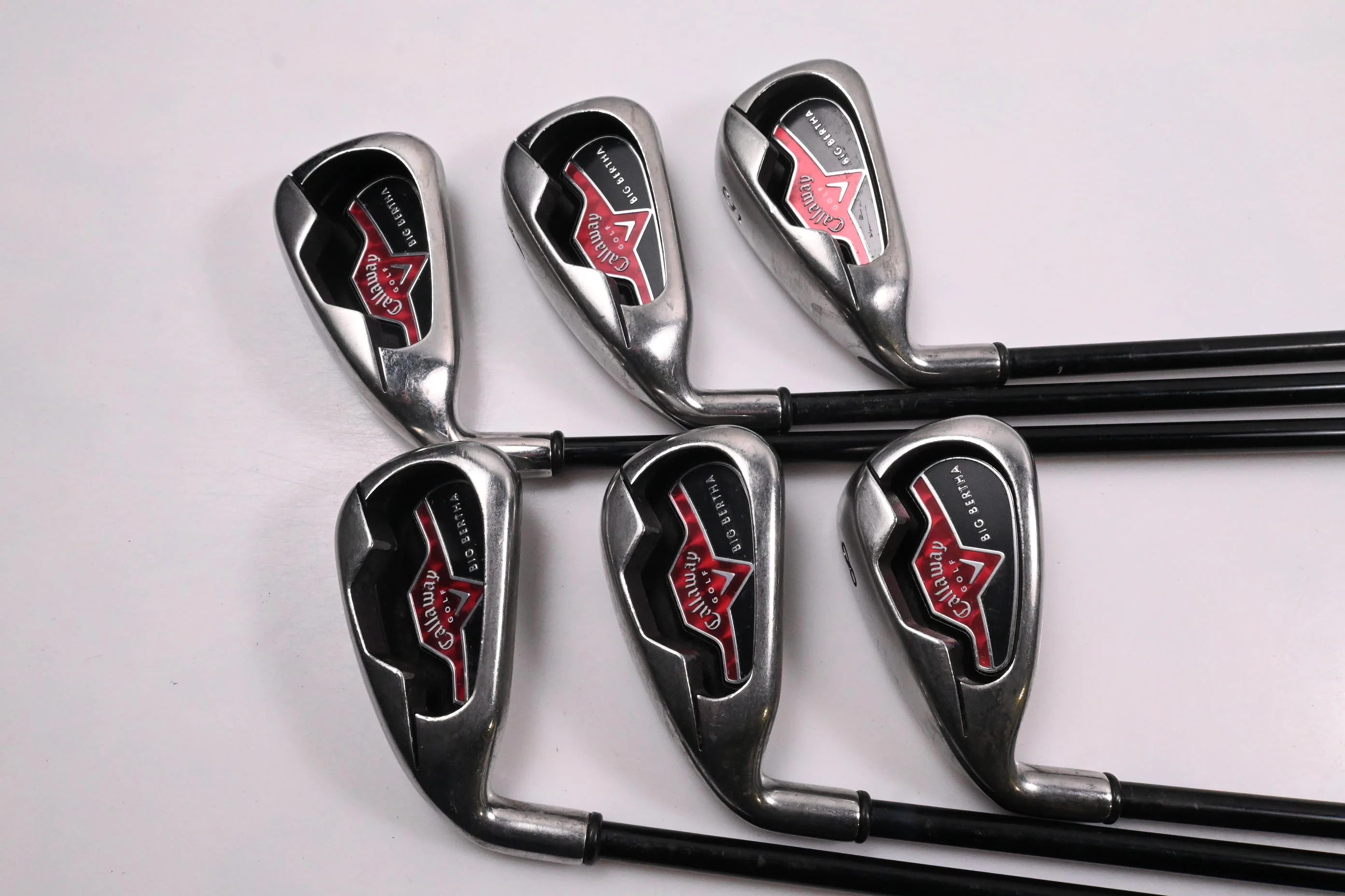 Left Hand Callaway Big Bertha 2006 Irons / 3-8i / Regular Flex Callaway 75 - Image 2