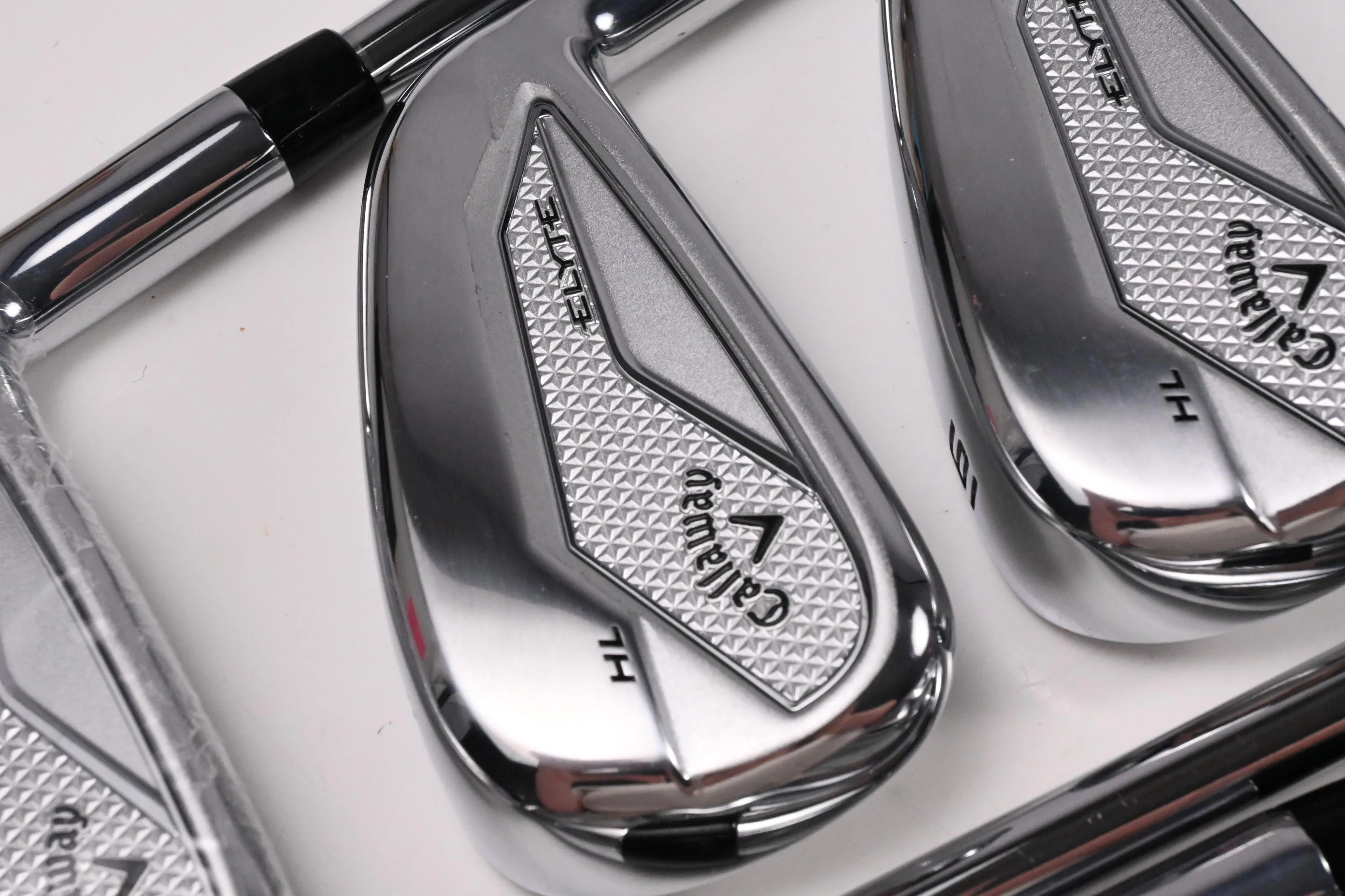 Callaway Elyte HL Irons / 4-PW+AW+GW+SW / Stiff Flex KBS Tour Lite Shafts