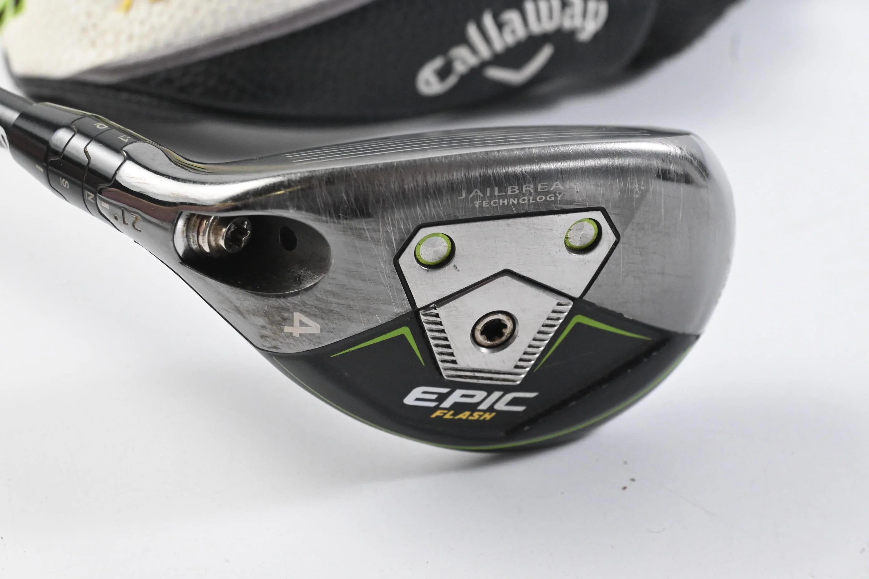 Left Hand Callaway Epic Flash #4 Hybrid / 21 Degree / Stiff Flex Tensei CK White - Image 2
