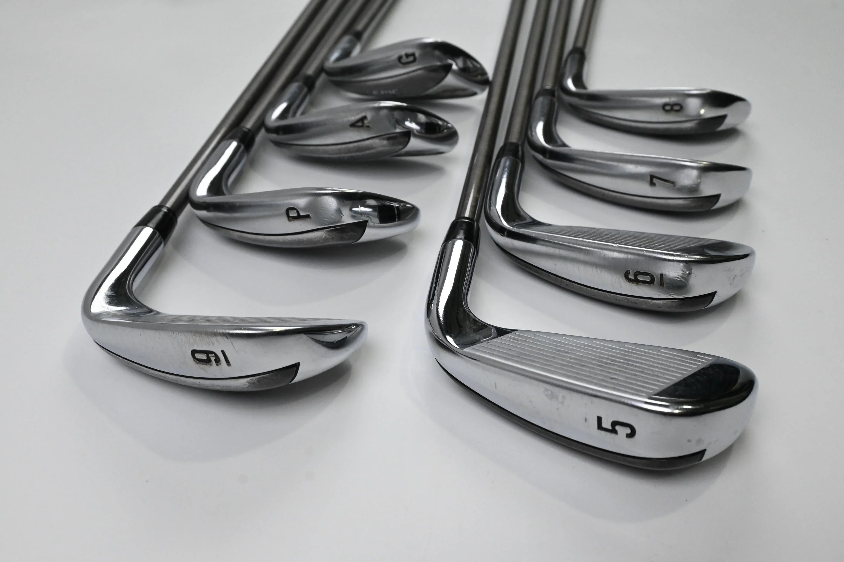 Left Hand Callaway Epic Forged Irons / 5-PW+AW+GW / Stiff Flex Steelfiber FC90 - Image 4