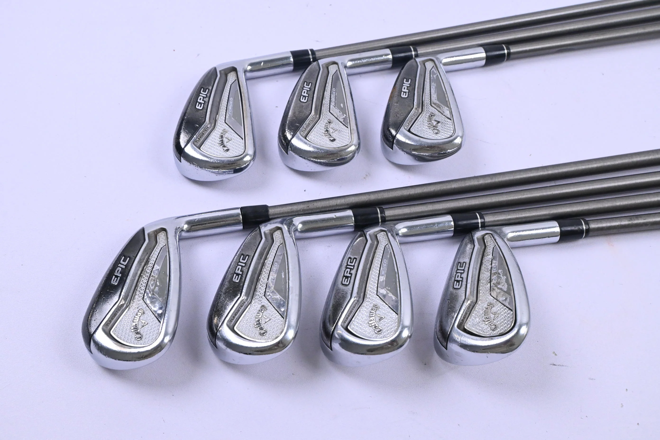 Callaway Epic Forged Irons / 5-PW+GW / Regular Flex Aerotech SteelFiber FC80 - Image 2