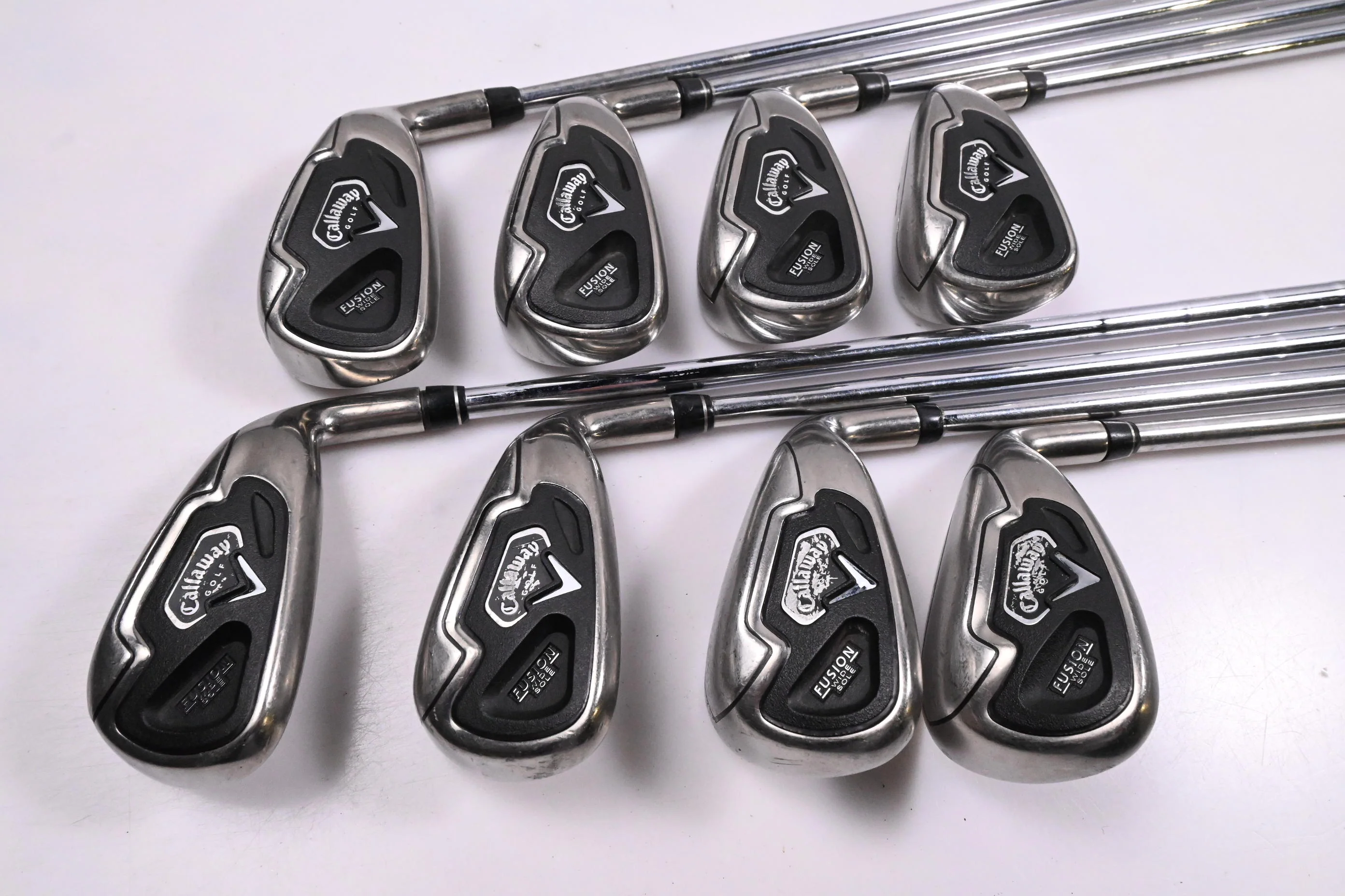 Callaway Fusion Wide Sole Irons / 4-PW+SW / UniFlex N.S.Pro 990 Shafts - Image 2