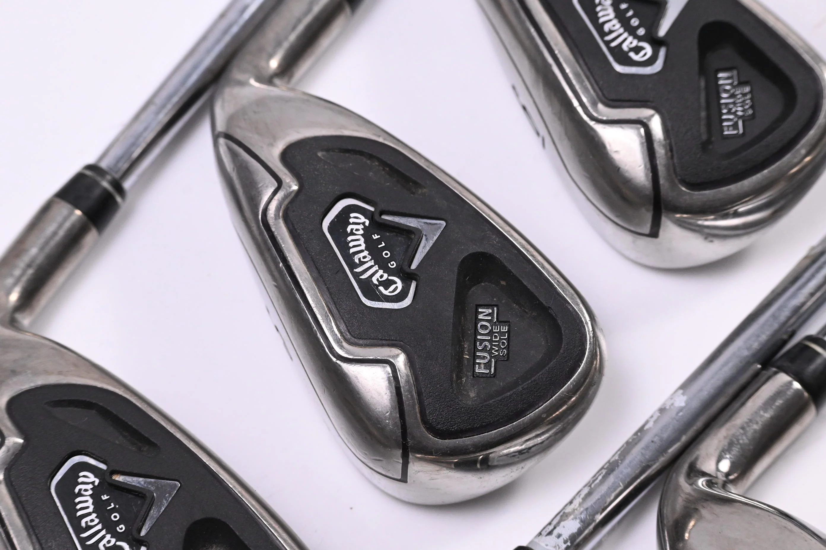 Callaway Fusion Wide Sole Irons / 4-PW+SW / Uni Flex Callaway Nippon 990 Shafts