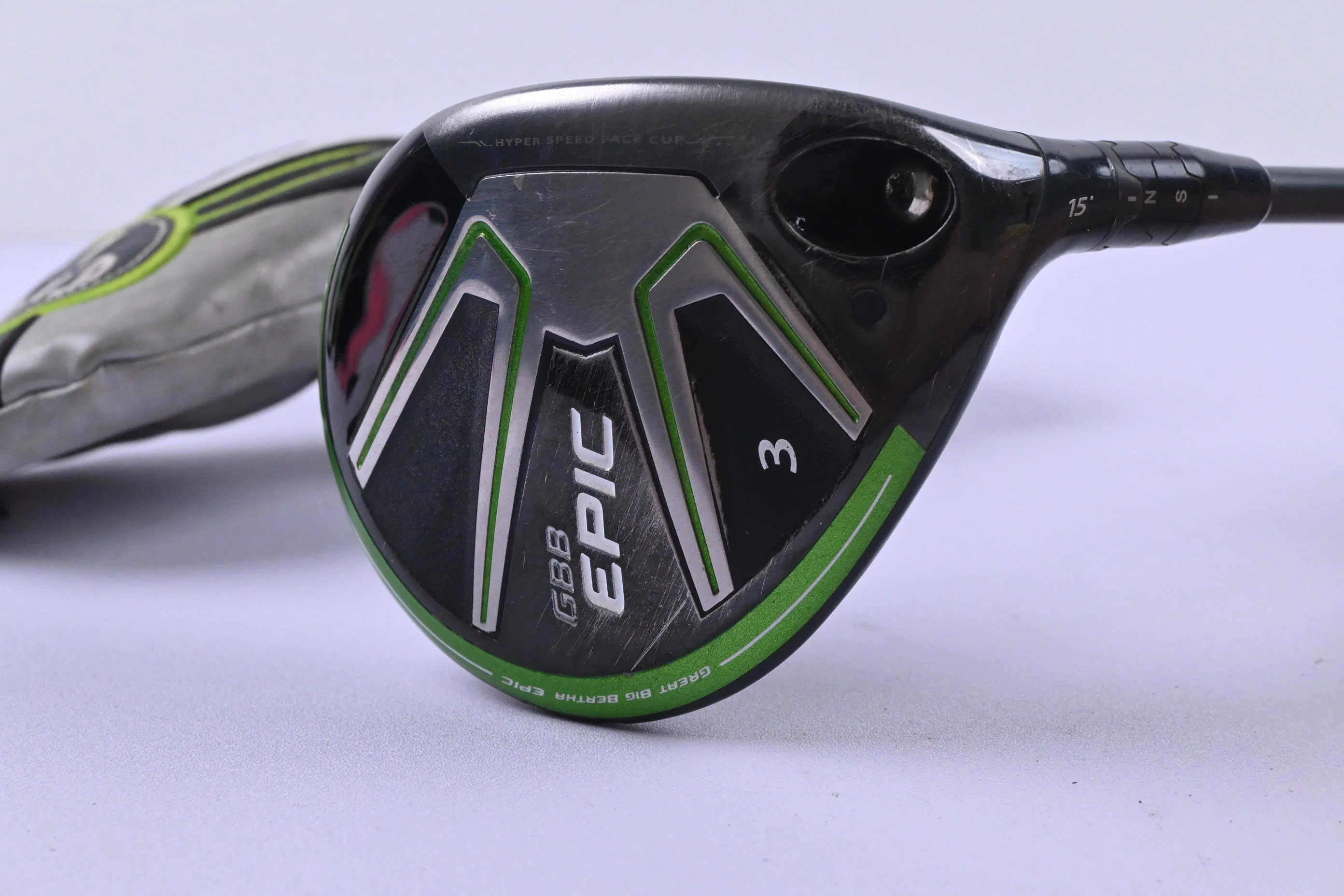 Callaway GBB Epic 3# Wood / 15 Degree / Stiff Flex Fujikura PRO 72 Green Shaft - Image 2