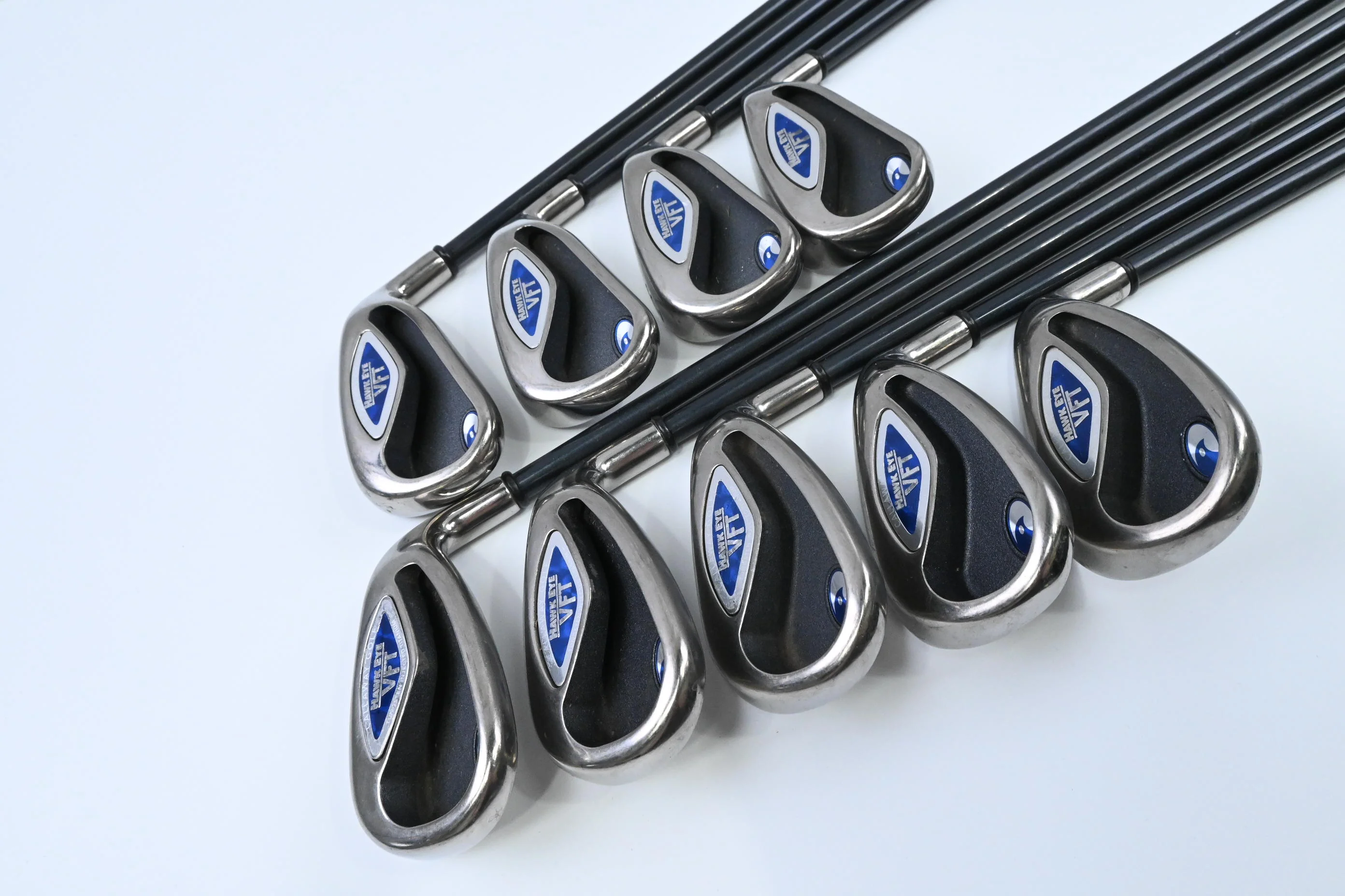 Callaway Hawk Eye VFT Irons / 4-PW+AW+SW / Regular Flex System 75 Shafts - Image 2