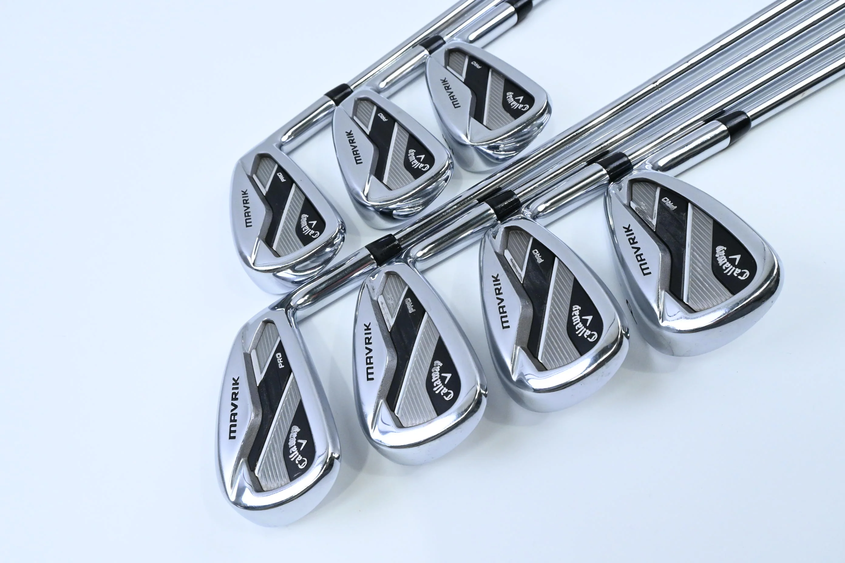 Callaway Mavrik Pro Irons / 4-PW / Stiff Flex KBS Tour Shafts - Image 2