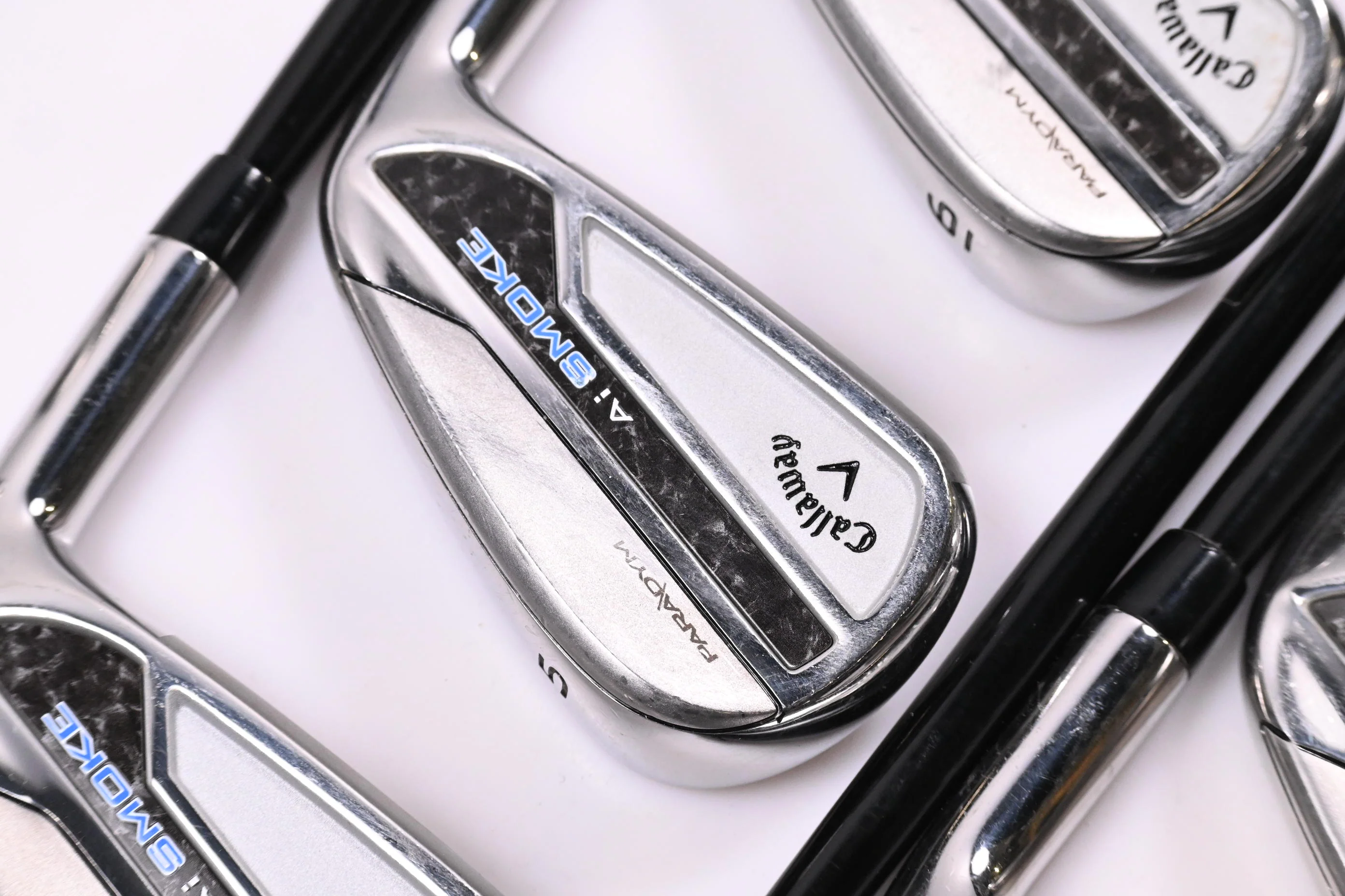 Callaway Paradym Ai Smoke Irons / 4-PW / Stiff Flex MMT 95 Shafts