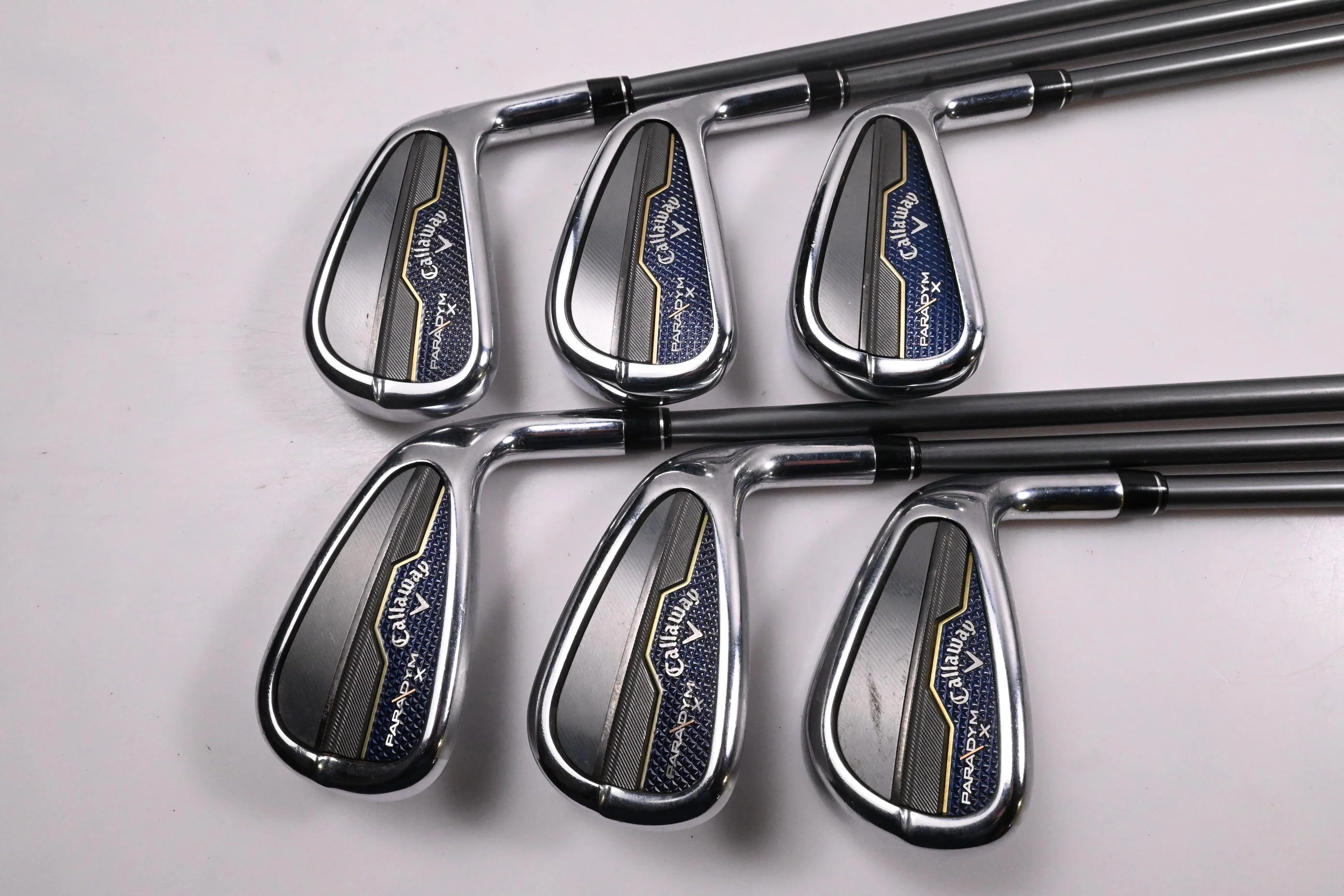Callaway Paradym X Irons / 5-PW / Regular Flex Hzrdus Gen4 Silver 65 Shafts - Image 2