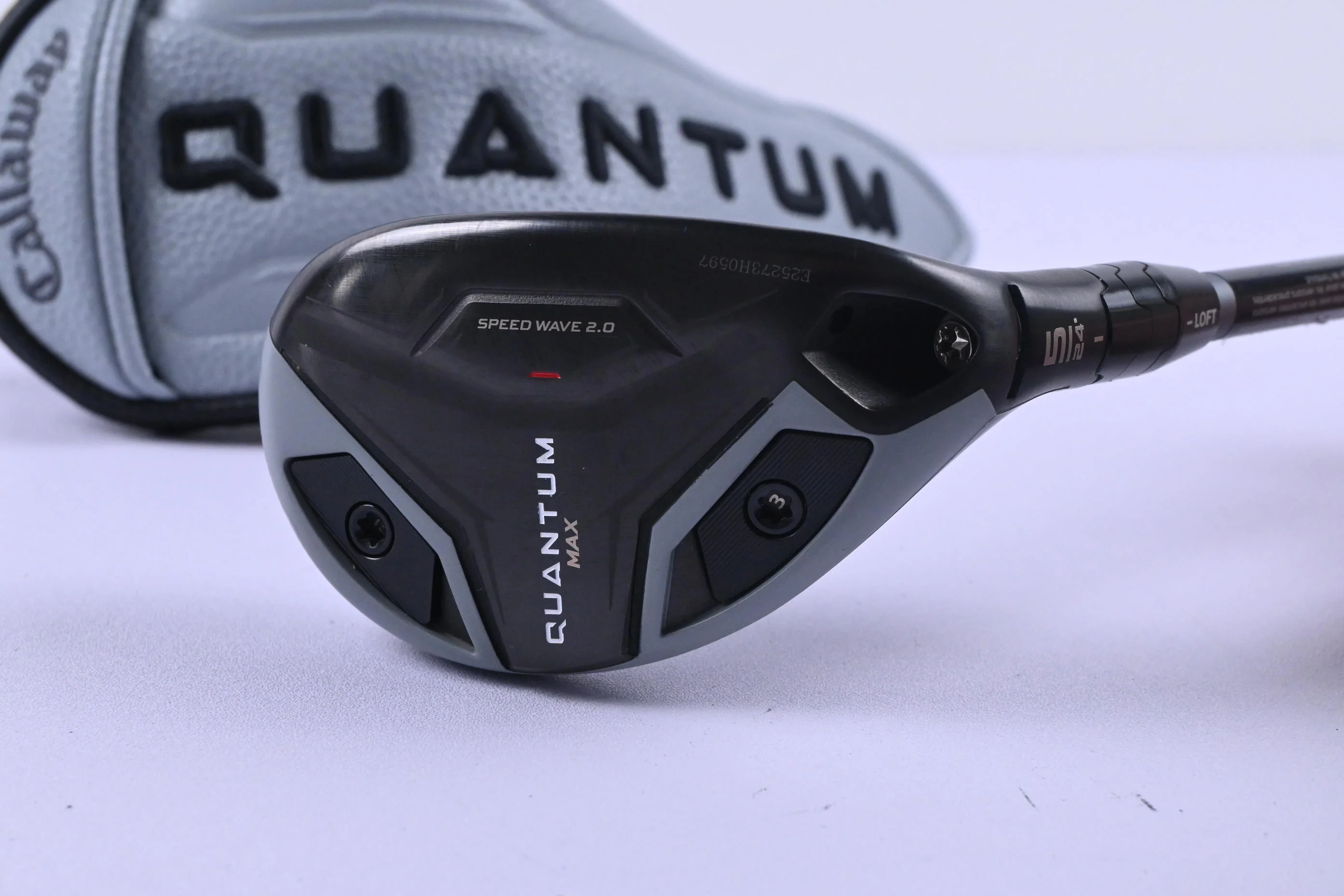 Callaway Quantum Max #5 Hybrid / 24 Degree / Regular Flex Denali Frost Silver 60 - Image 2
