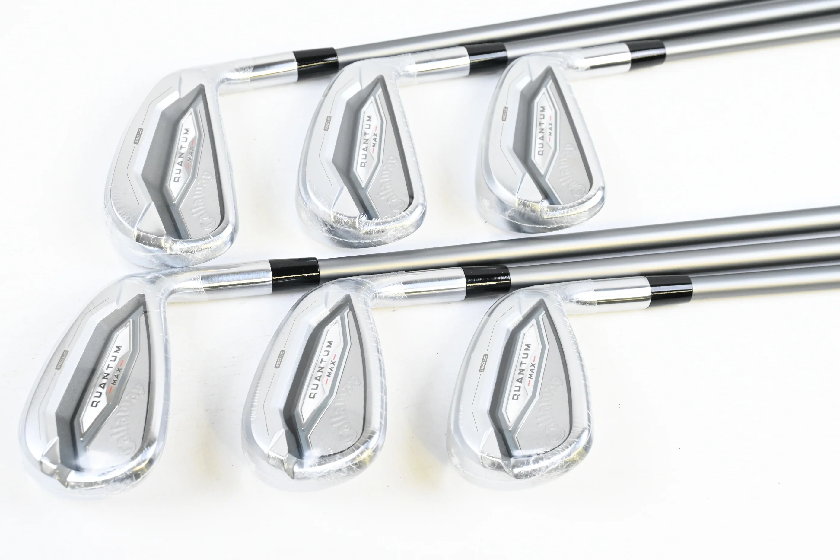 Callaway Quantum Max Irons / 5-PW / Regular Flex Denali Frost Silver 60 Shafts - Image 2