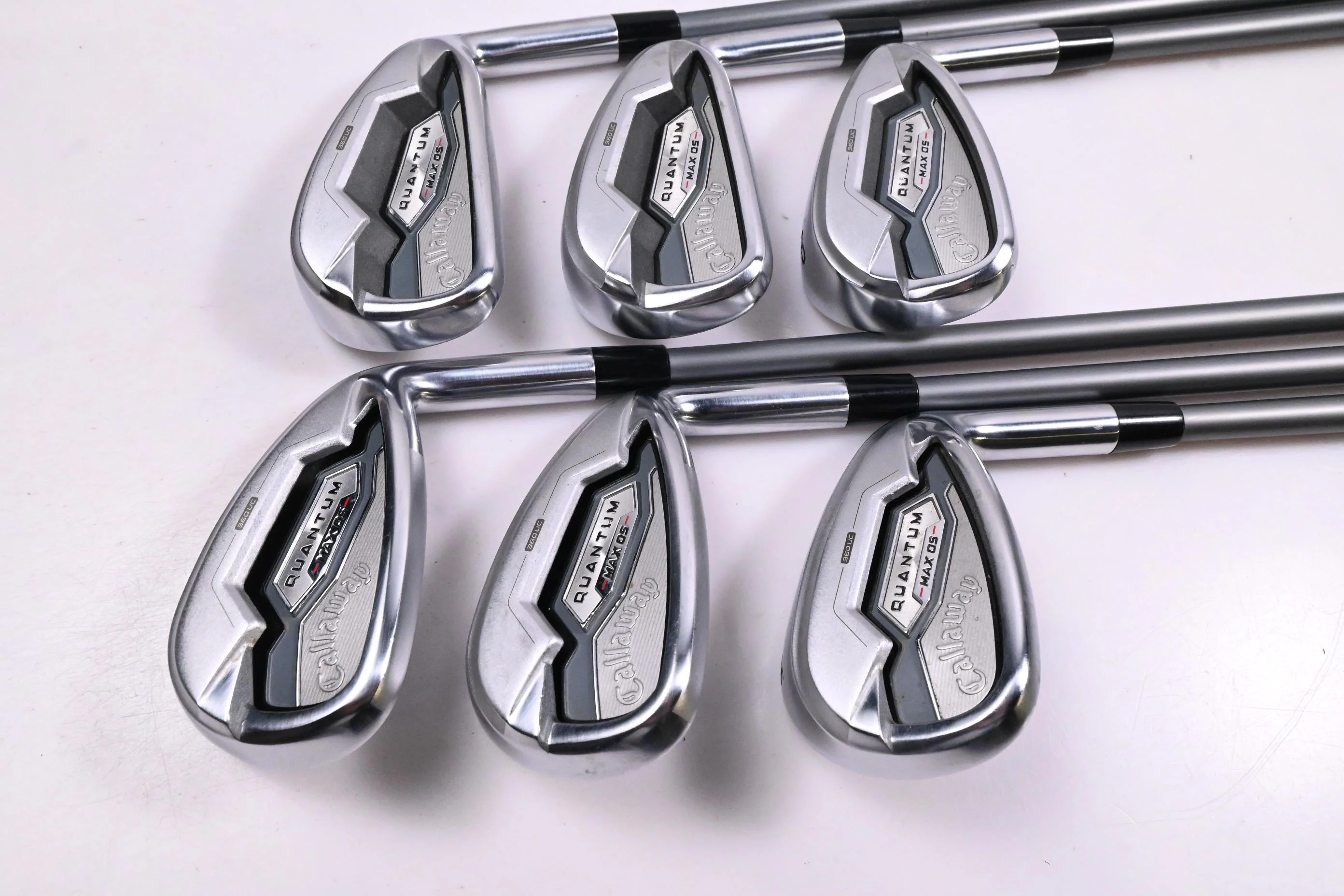 Callaway Quantum Max OS Irons / 6-PW+GW / Regular Flex Denali Frost Silver 60 - Image 2