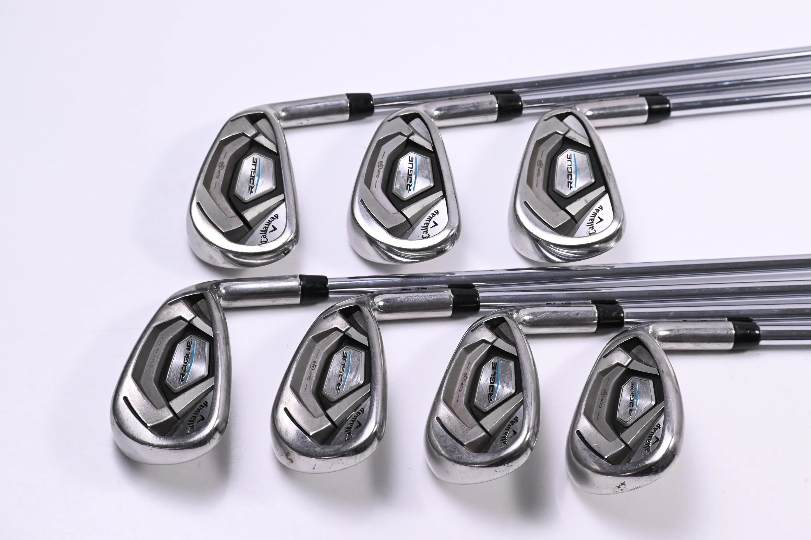 Callaway Rogue Irons / 5-PW+GW / Stiff Flex Steel Shafts - Image 2