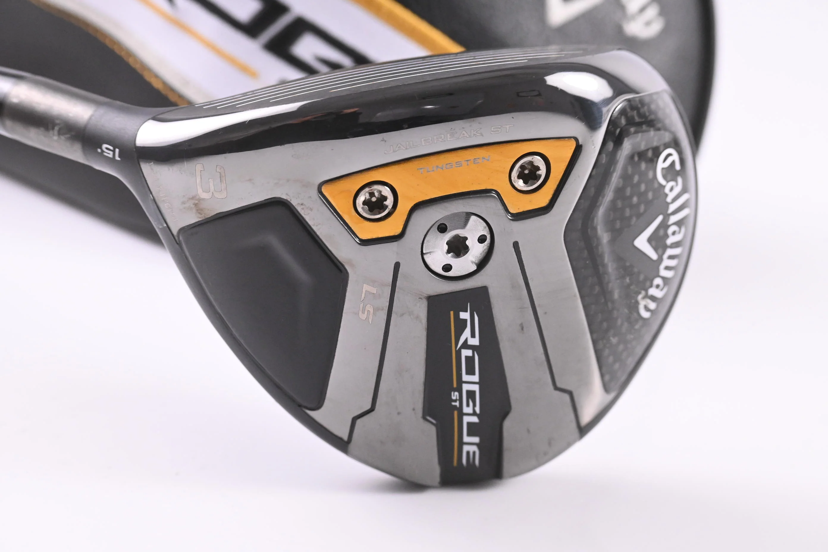 Left Hand Callaway Rogue ST LS #3 Wood / 15 Degree / Stiff Flex Tensei AV White - Image 2