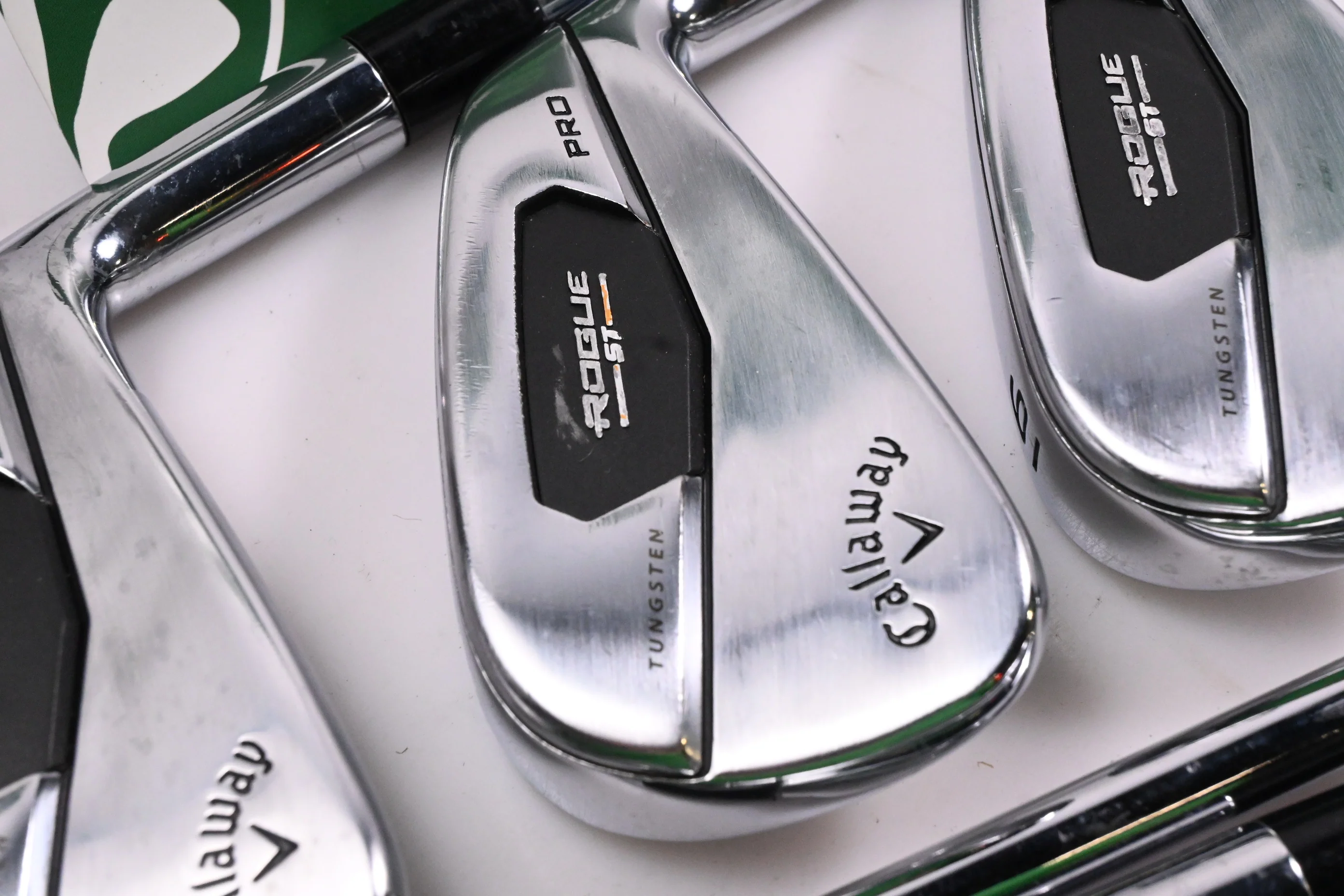 Callaway Rogue ST Pro Irons / 4-PW / X-Flex Rifle Tour Flighted 105 Shafts
