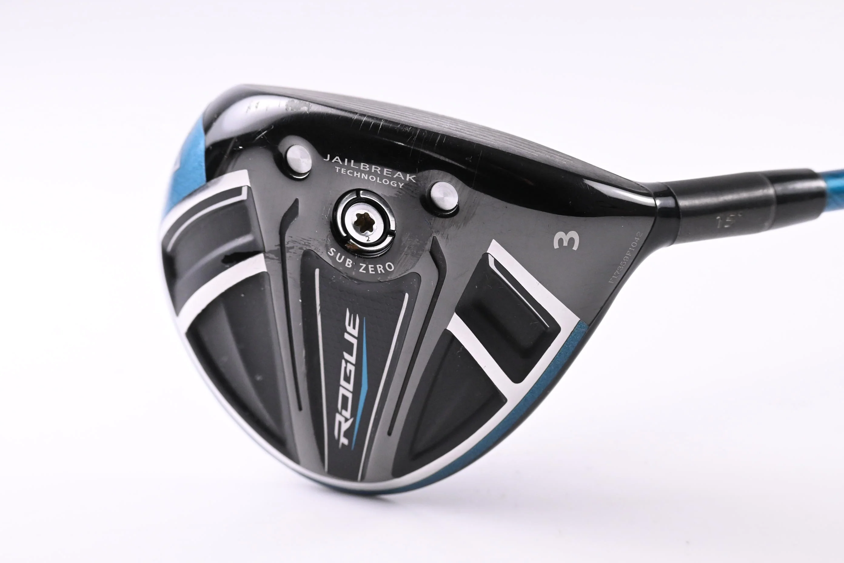 Callaway Rogue Sub Zero #3 Wood / 15 Degree / Stiff Flex Evenflow Blue 75 Shaft - Image 2