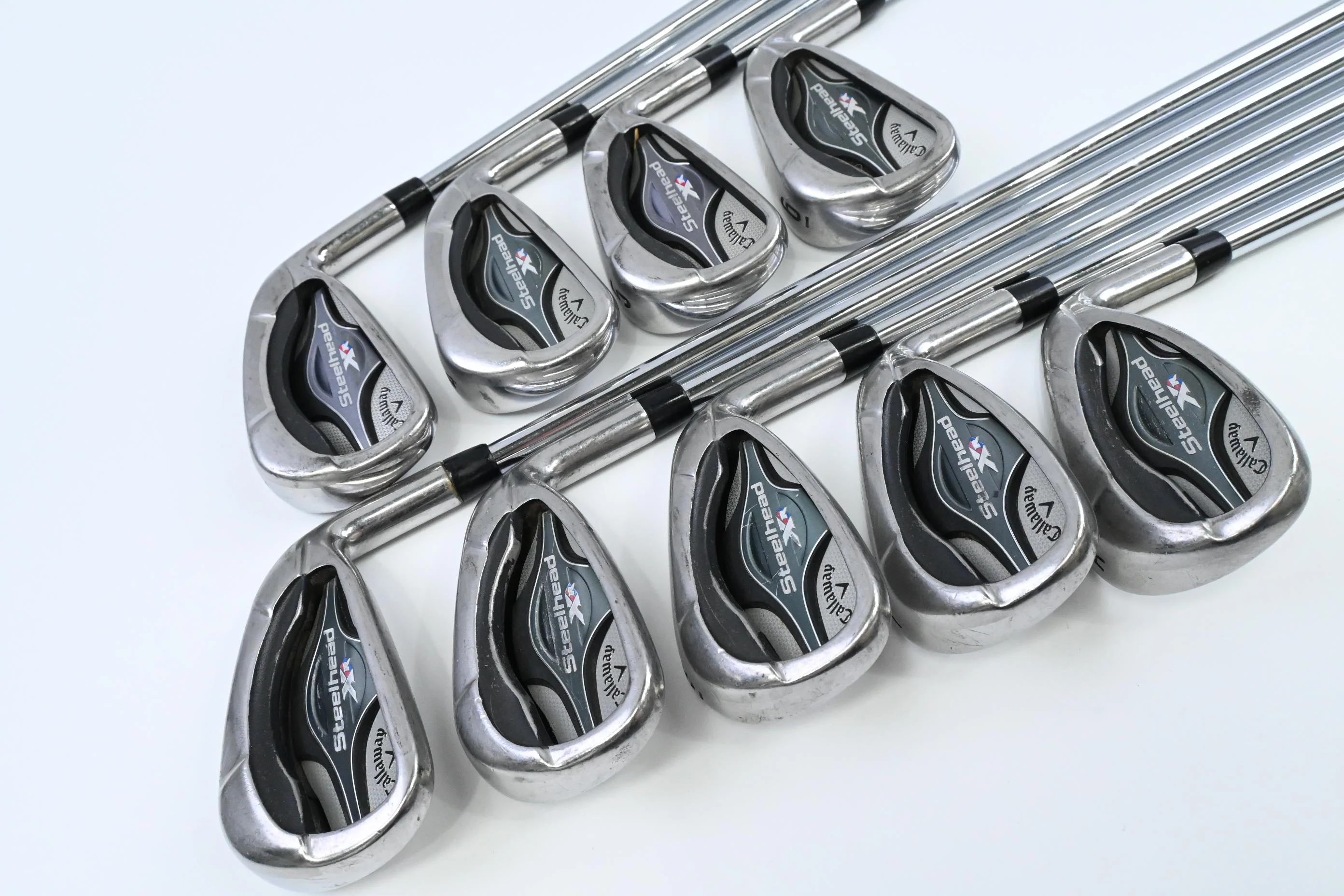 Callaway Steelhead XR Irons / 3-PW+AW / X-Flex Project X Rifle Shafts - Image 2
