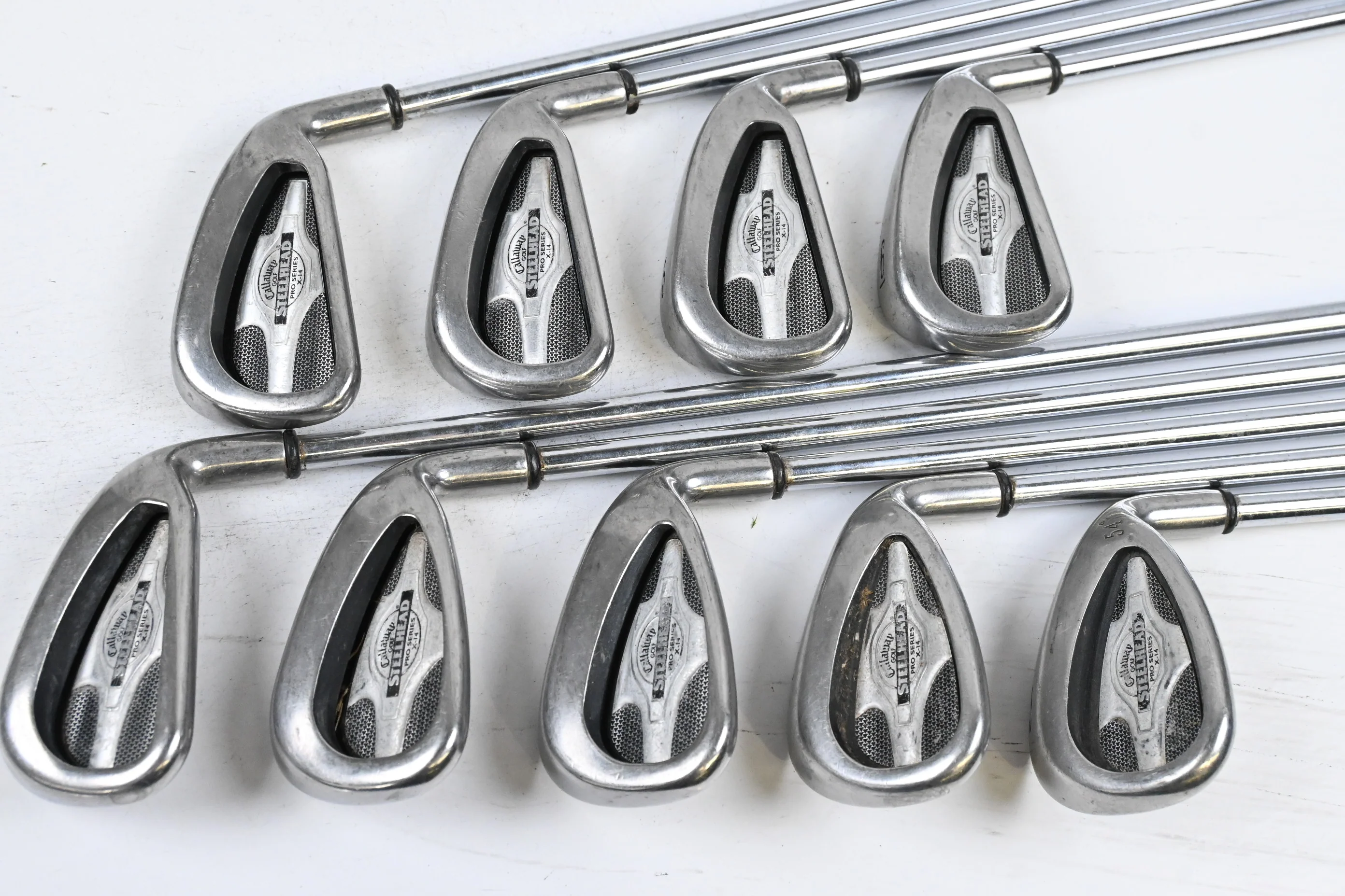 Callaway X-14 Pro Series Irons / 3-PW+SW / Stiff Flex Callaway Rifle Shafts - Image 2