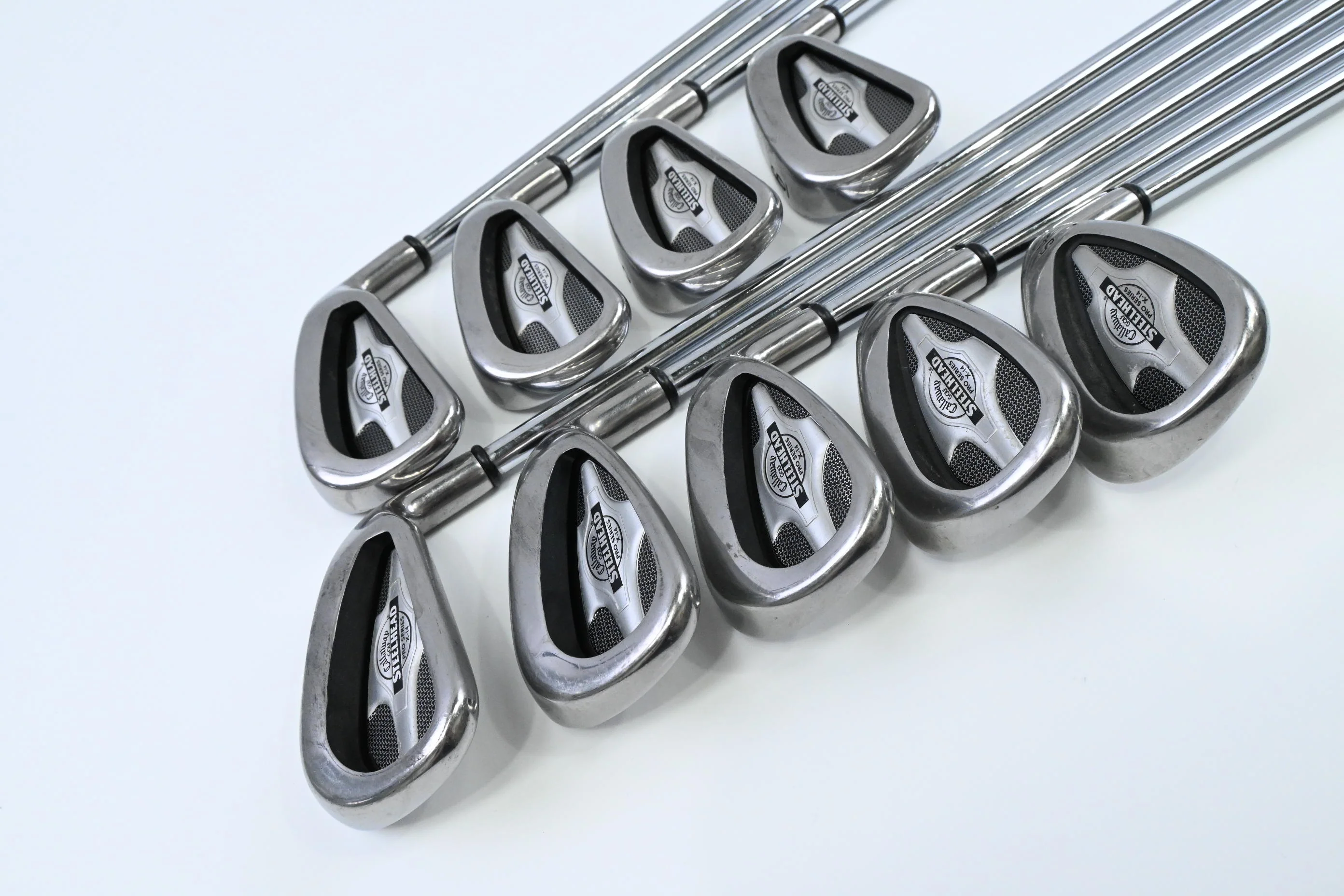 Callaway X-14 Pro Series Irons / 3-PW+SW / Stiff Flex Callaway Rifle Shafts - Image 2