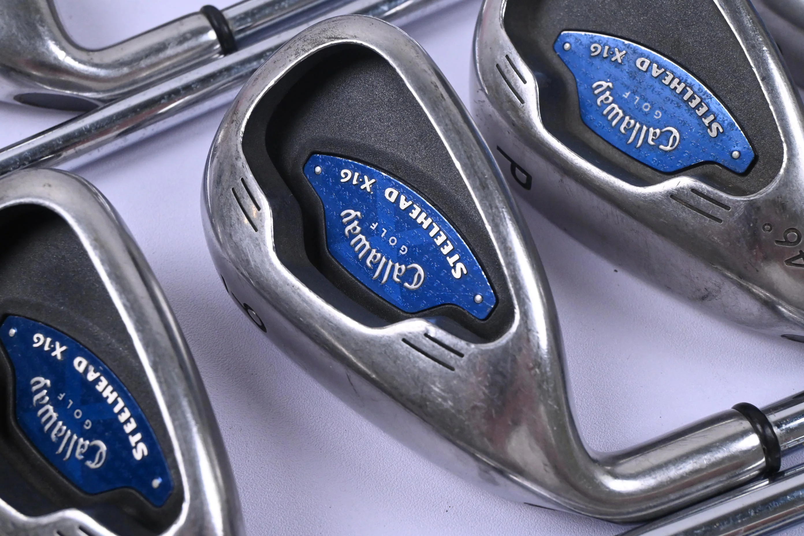 Left Hand Callaway X-16 Irons / 3-PW+SW / Uniflex Callaway Steelhead X-16 Shafts