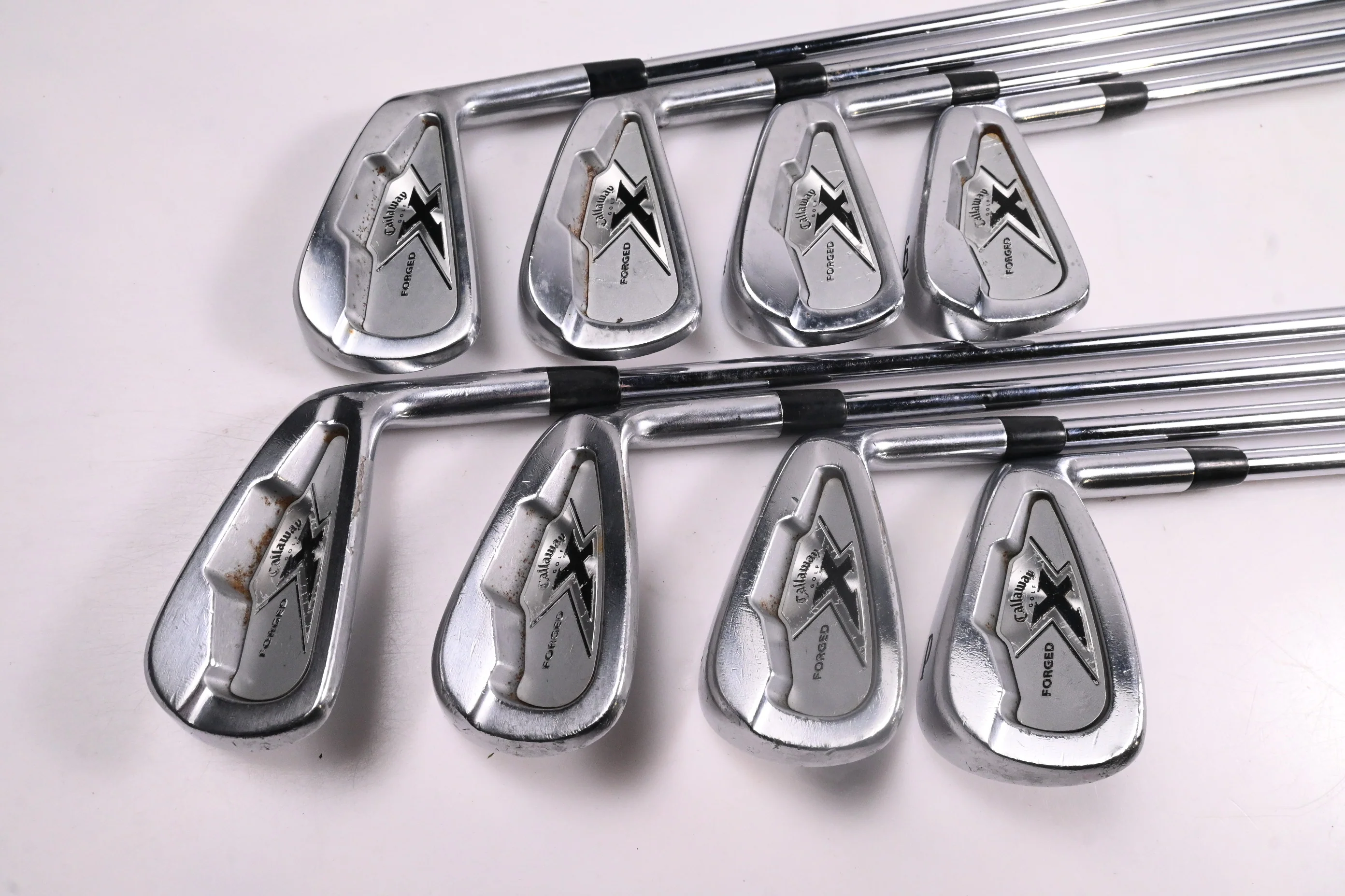 Callaway X-Forged 2007 Irons / 3-PW / Stiff Flex Project X Flighted Shafts - Image 2