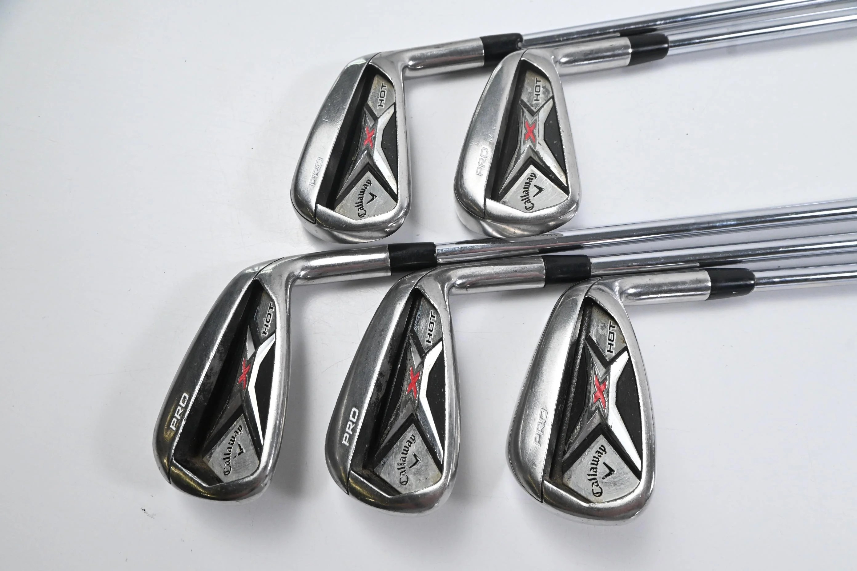 Callaway X Hot Pro Irons / 6-PW / Regular Flex Project X Flighted 95 Shafts - Image 2