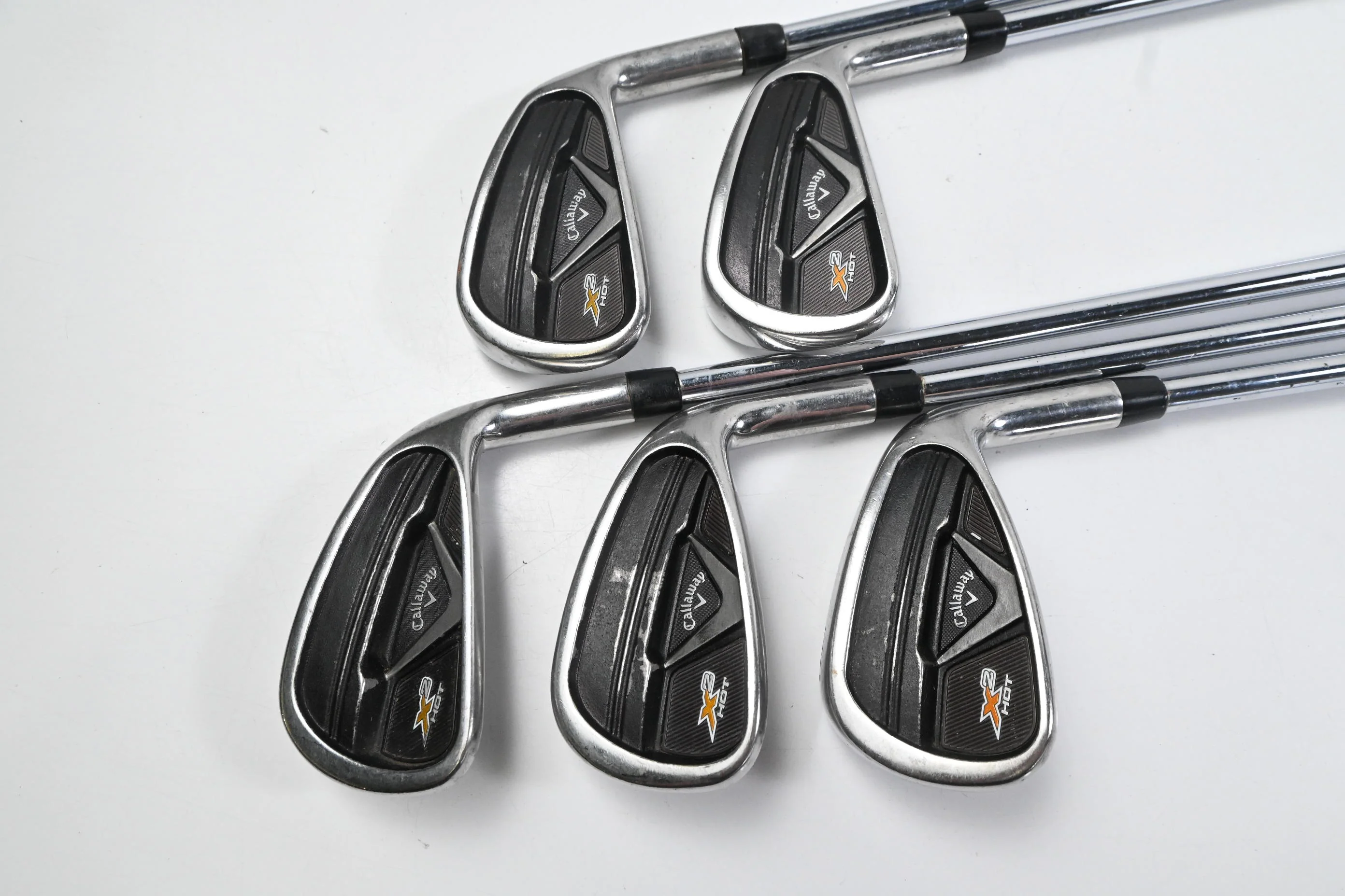Callaway X2 Hot Pro Irons / 5-9i / Stiff Flex Project X Rifle Flighted 95 Shafts - Image 2