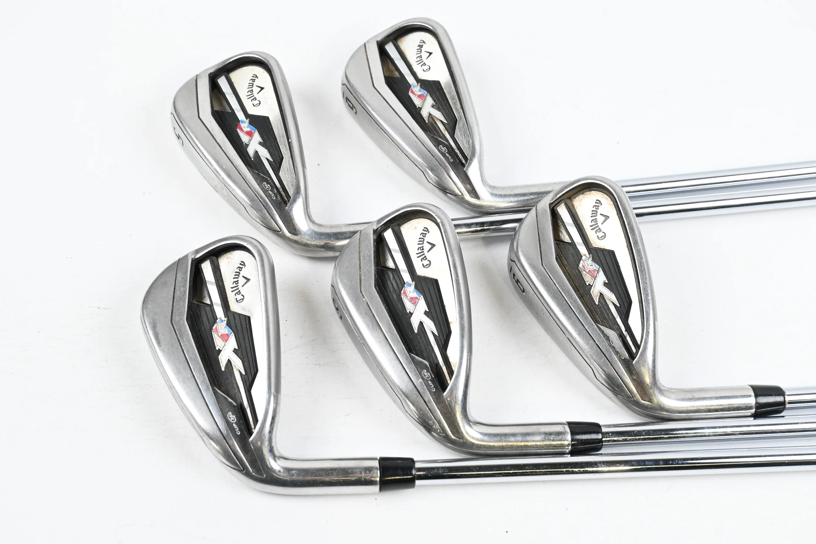 Left Hand Callaway XR Irons / 5-9i / Regular Flex Speedstep 80 Shafts - Image 2