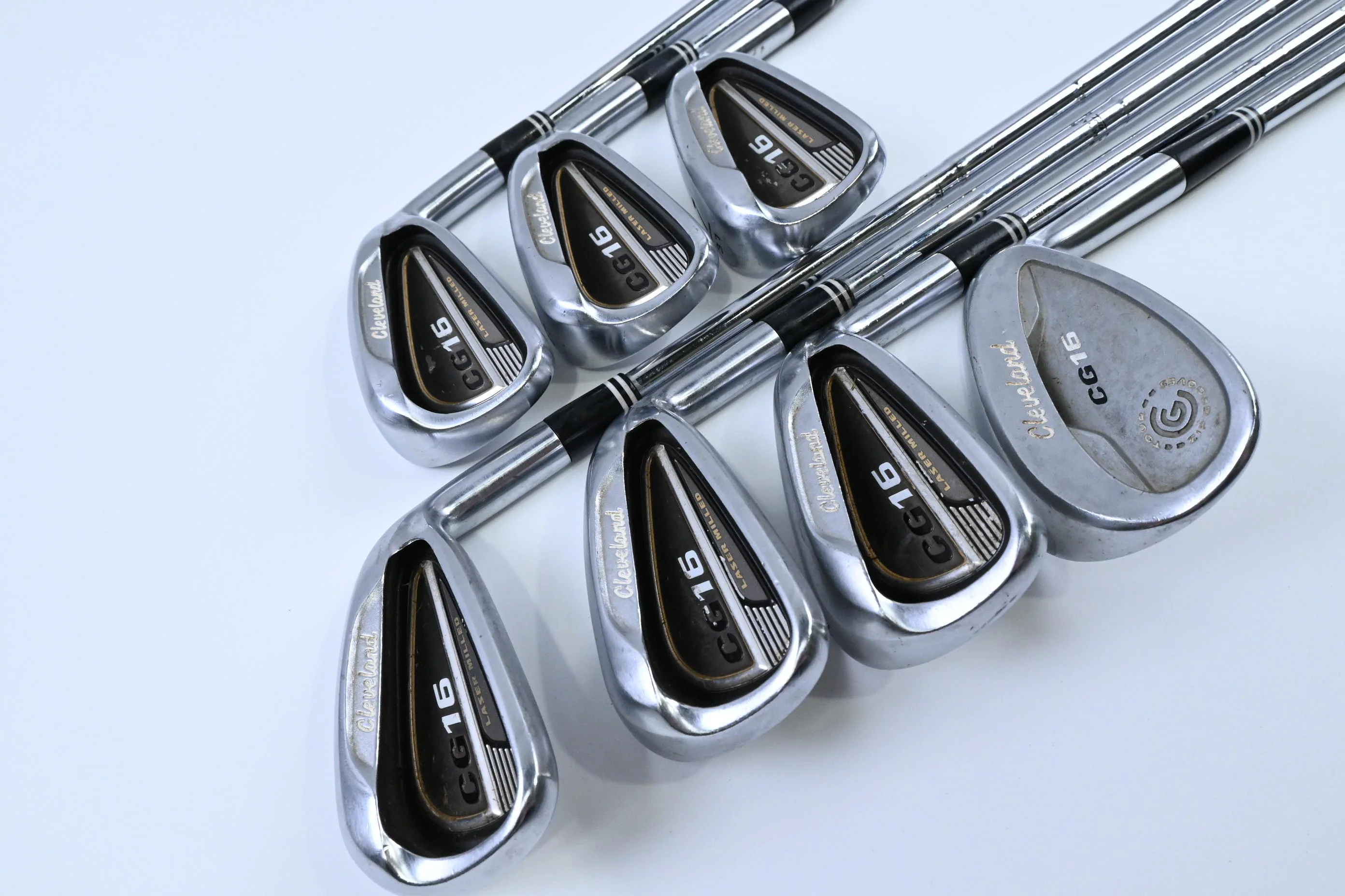 Cleveland CG16 Chrome Irons / 5-PW+50° / Stiff Flex Dynamic Gold S300 Shafts - Image 2