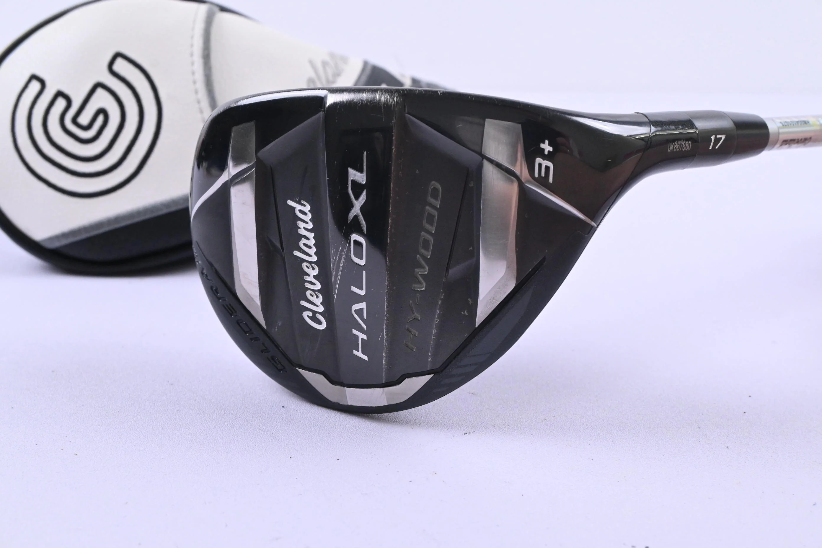Cleveland Halo XL Hy-Wood #3 Hybrid / 17 Degree / Stiff Flex Aldila Ascent 40 - Image 2