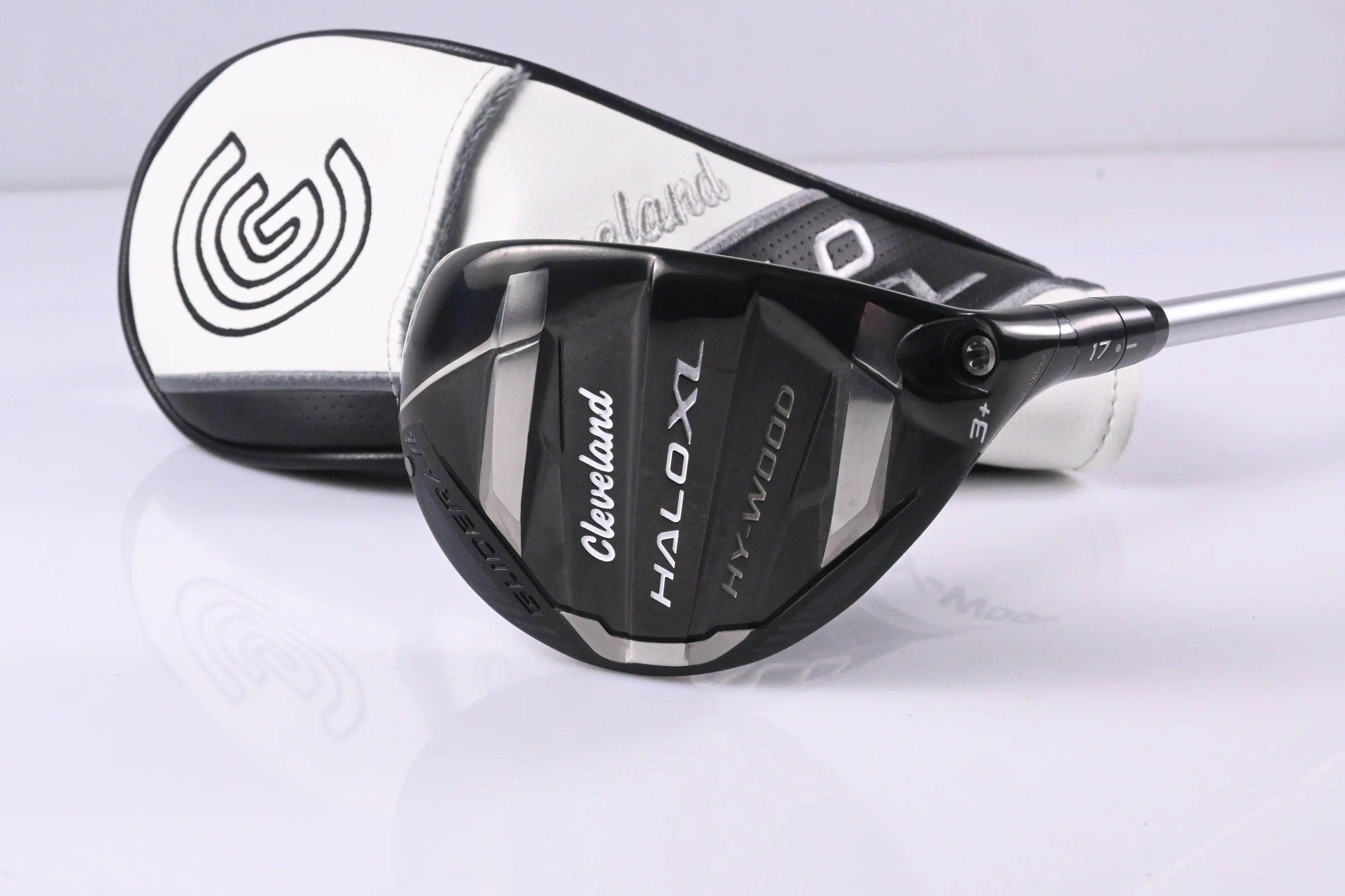 Cleveland Halo XL Hy-Wood #3+ Hybrid / 17 Degree / Stiff Flex Aldila Ascent 40 - Image 2