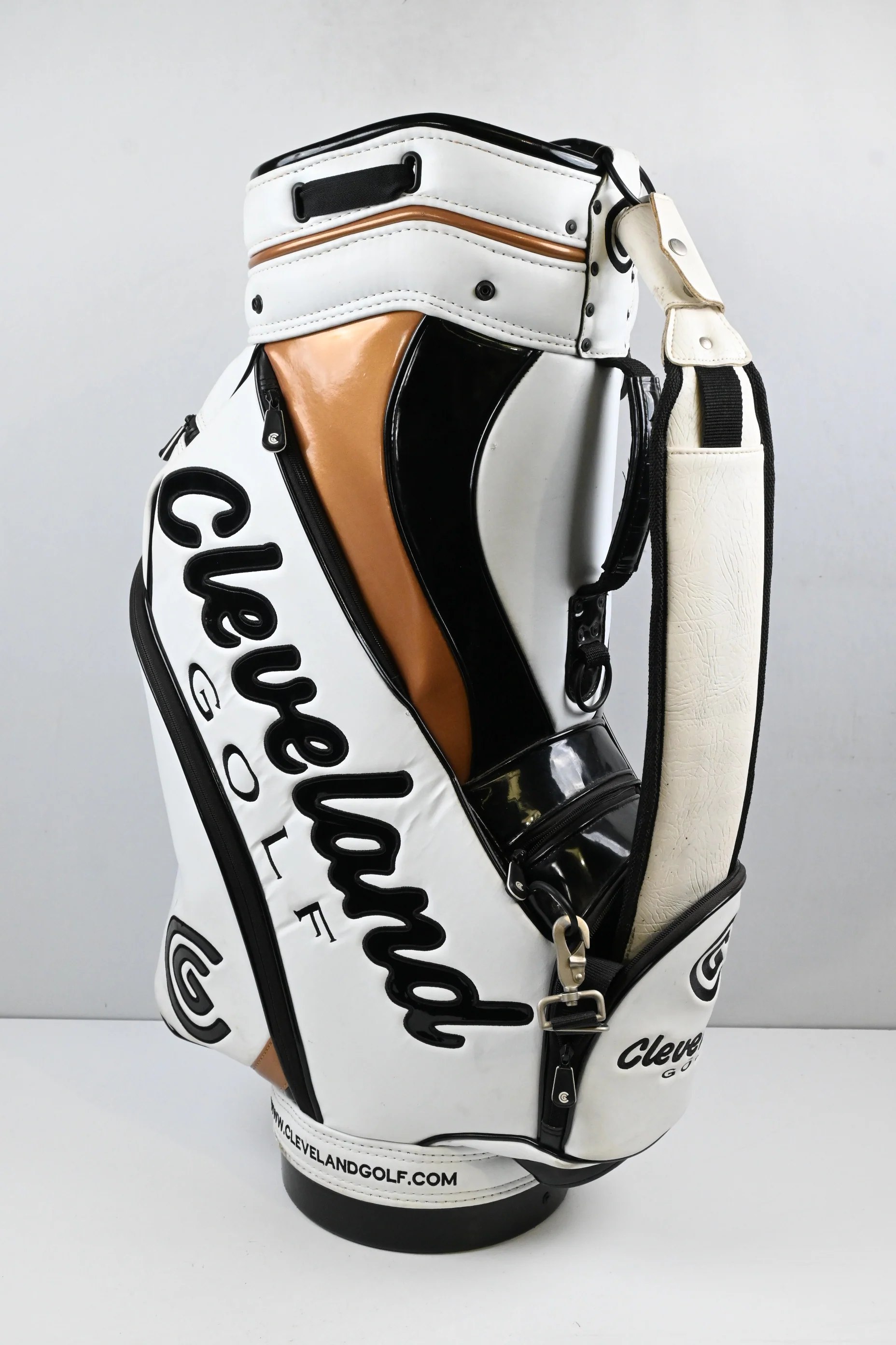 Cleveland Tour Bag / 6-Way Divider / White, Gold, Black - Image 2