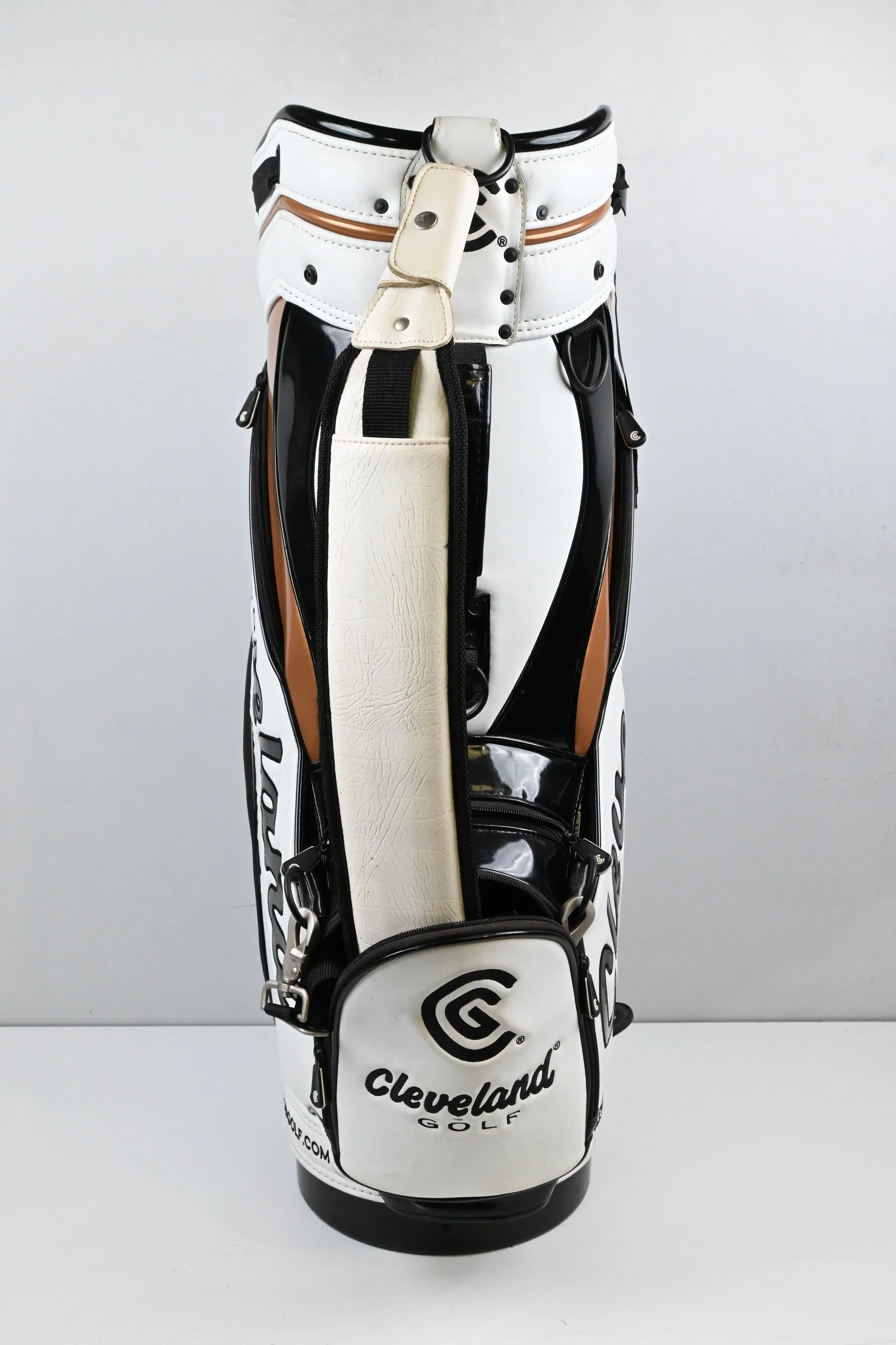 Cleveland Tour Bag / 6-Way Divider / White, Gold, Black - Image 3