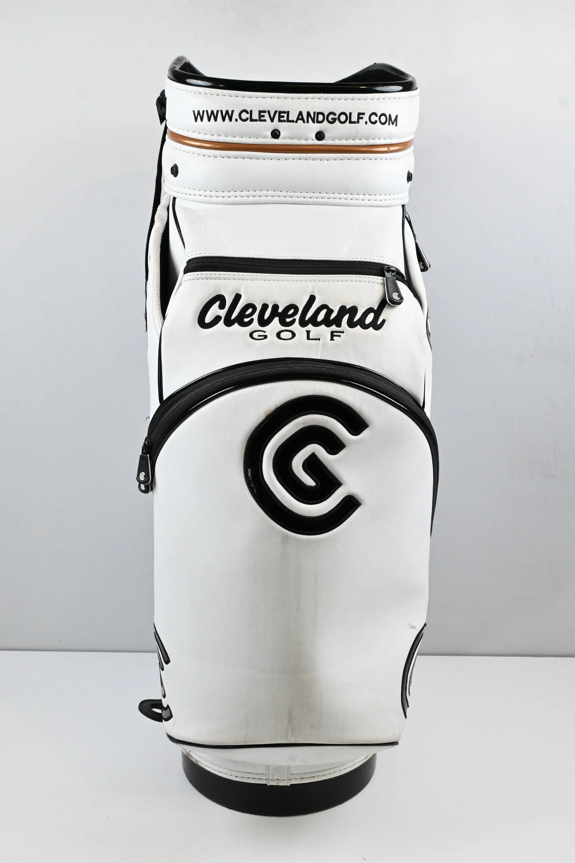 Cleveland Tour Bag / 6-Way Divider / White, Gold, Black - Image 4