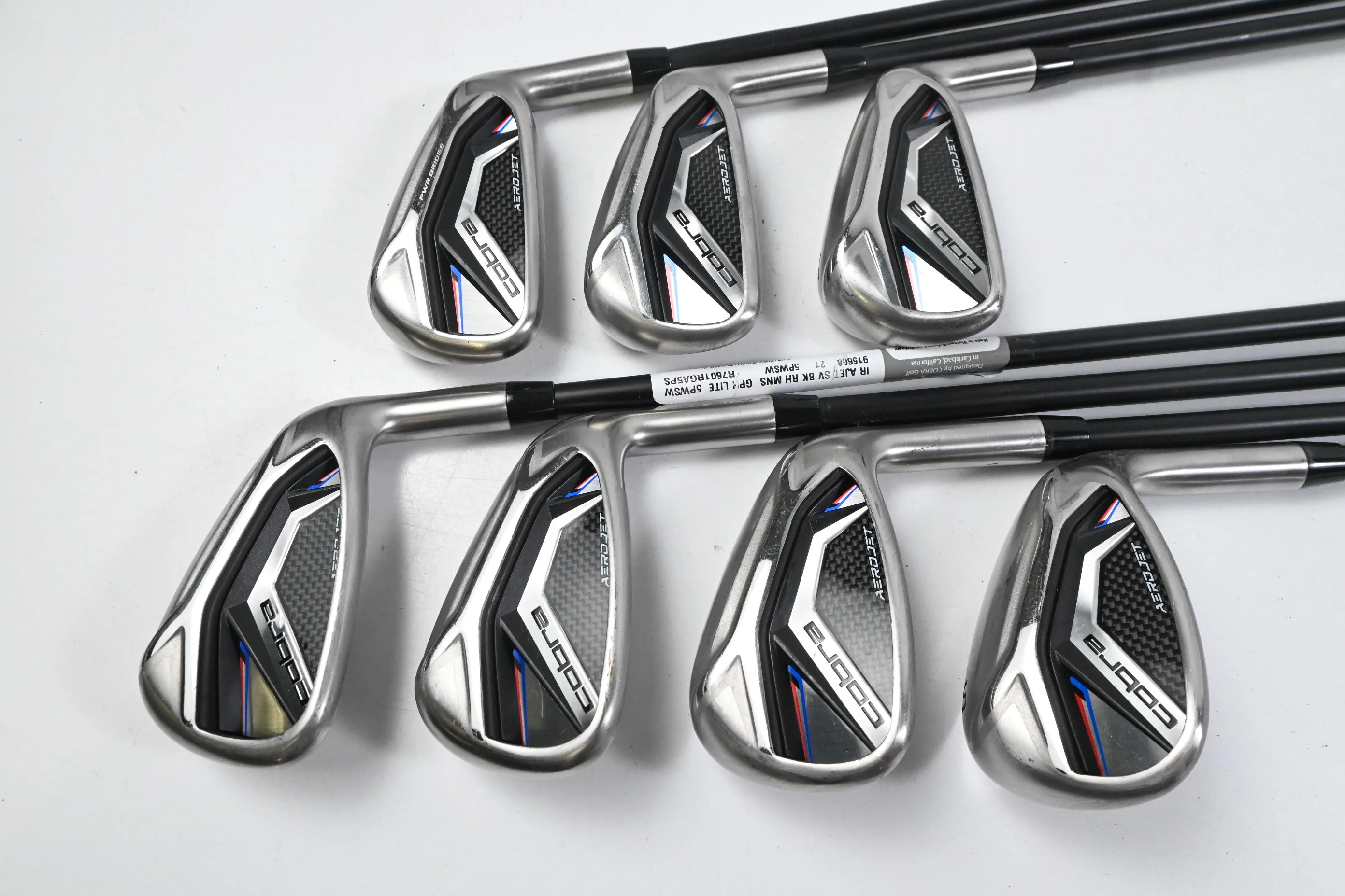 Cobra Aerojet Irons / 5-PW+SW / Senior Flex KBS PGI 65 Shafts - Image 2